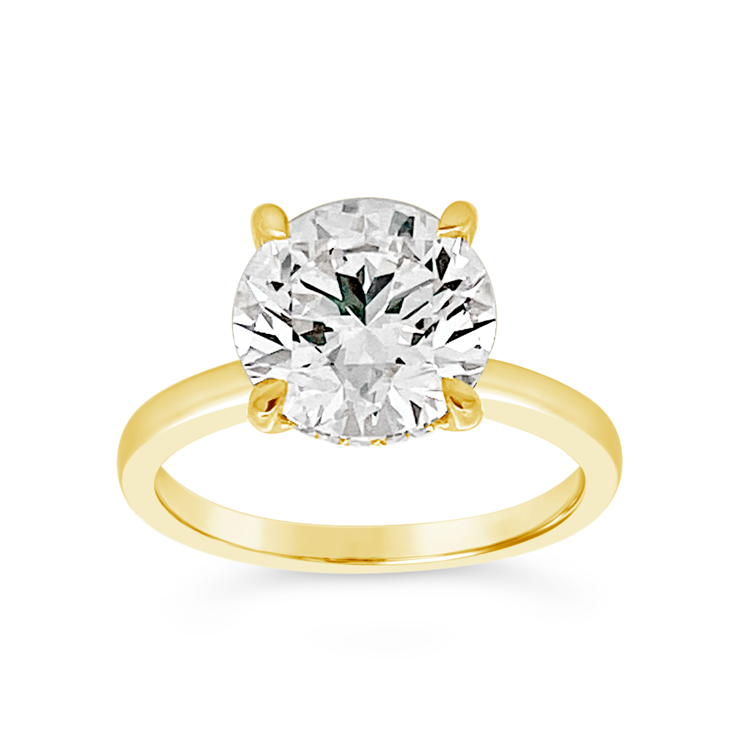 Yes by Martin Binder LAB-GROWN Round Solitaire Diamond Engagement Ring (3.65 ct. tw.)