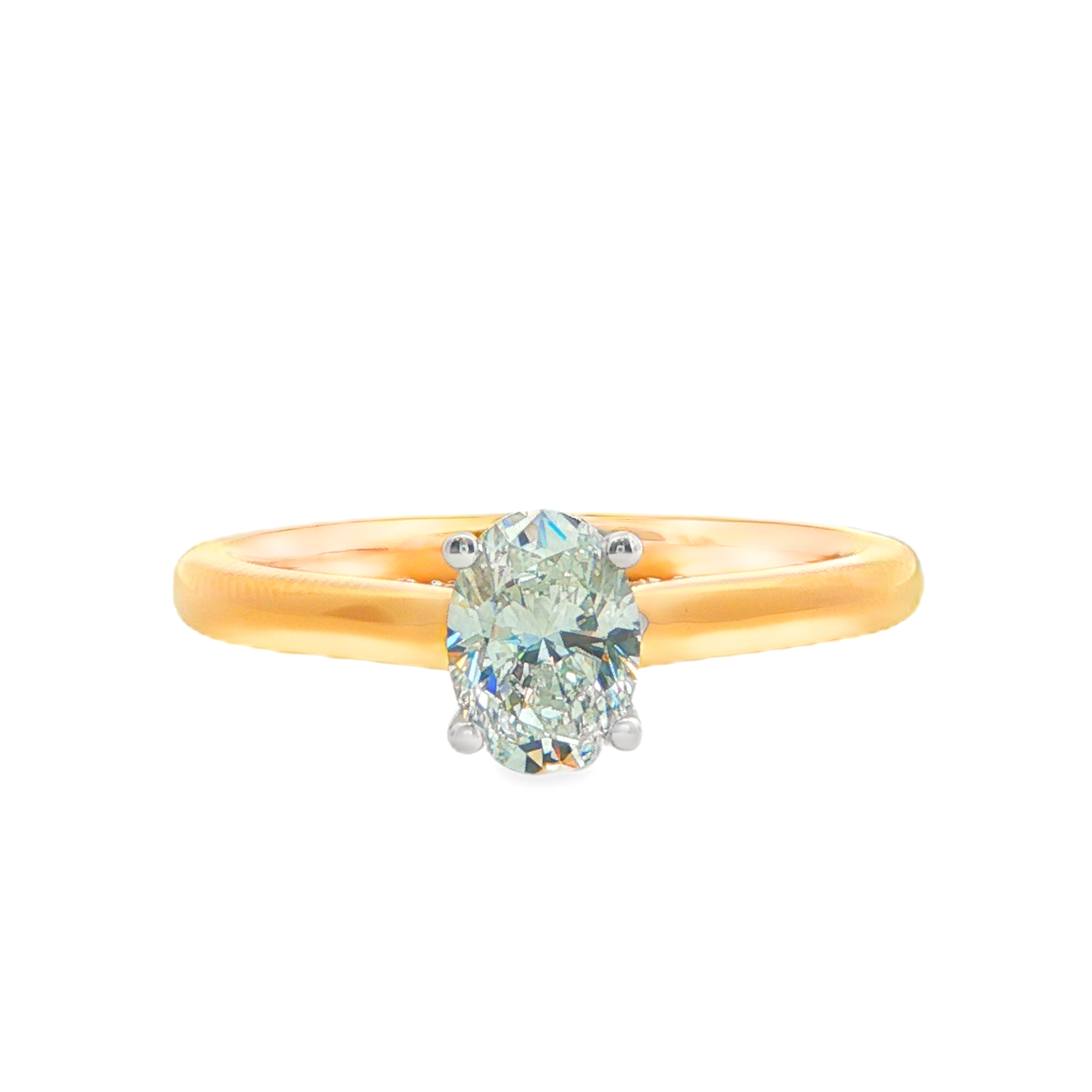 Yes by Martin Binder Oval Diamond Solitaire Engagement Ring (0.80 ct. tw.)