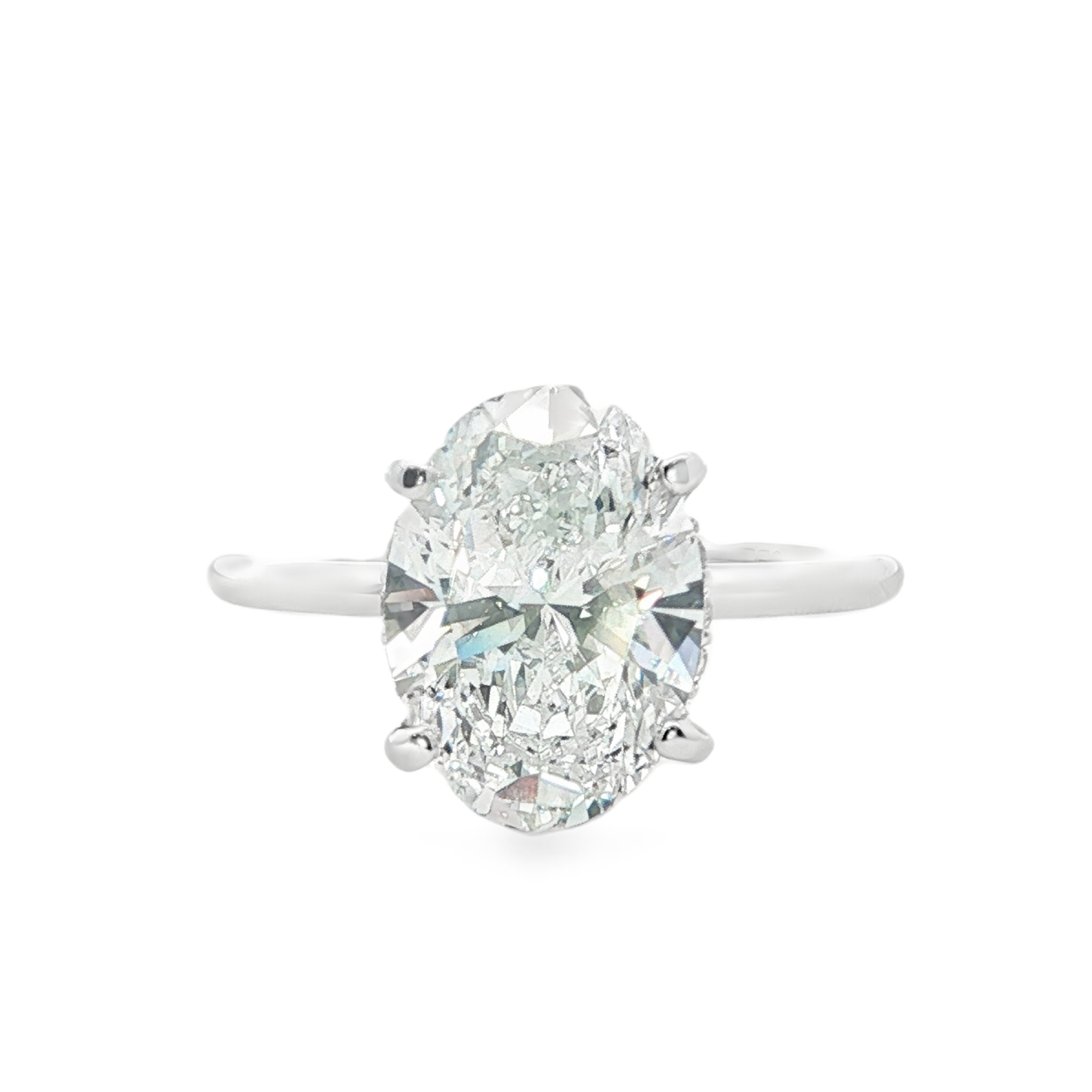 Yes by Martin Binder LAB-GROWN Oval Solitaire Diamond Engagement Ring (3.11 ct. tw.)