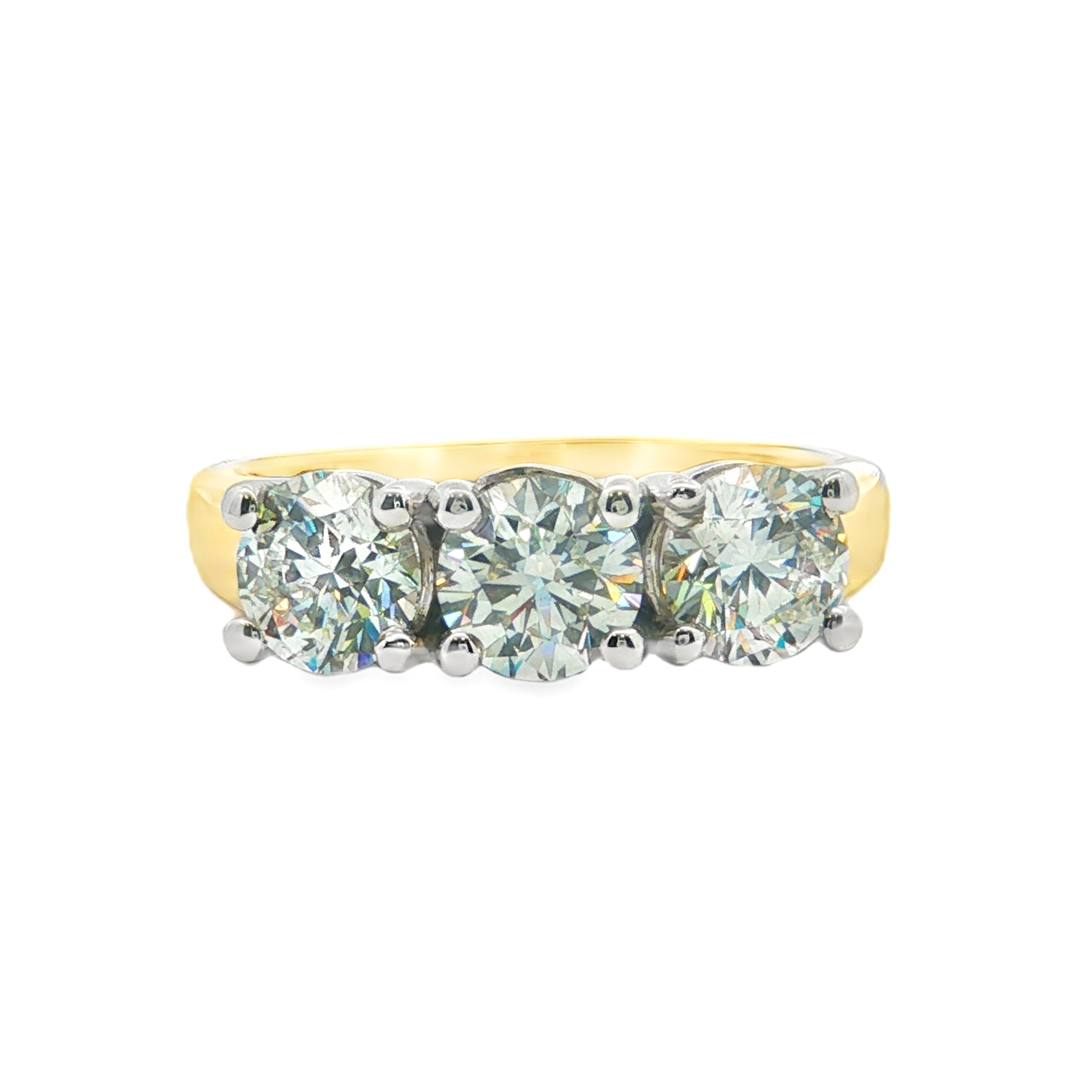 Yes by Martin Binder Three Stone Round Diamond Engagement Ring (2.10 ct. tw.)