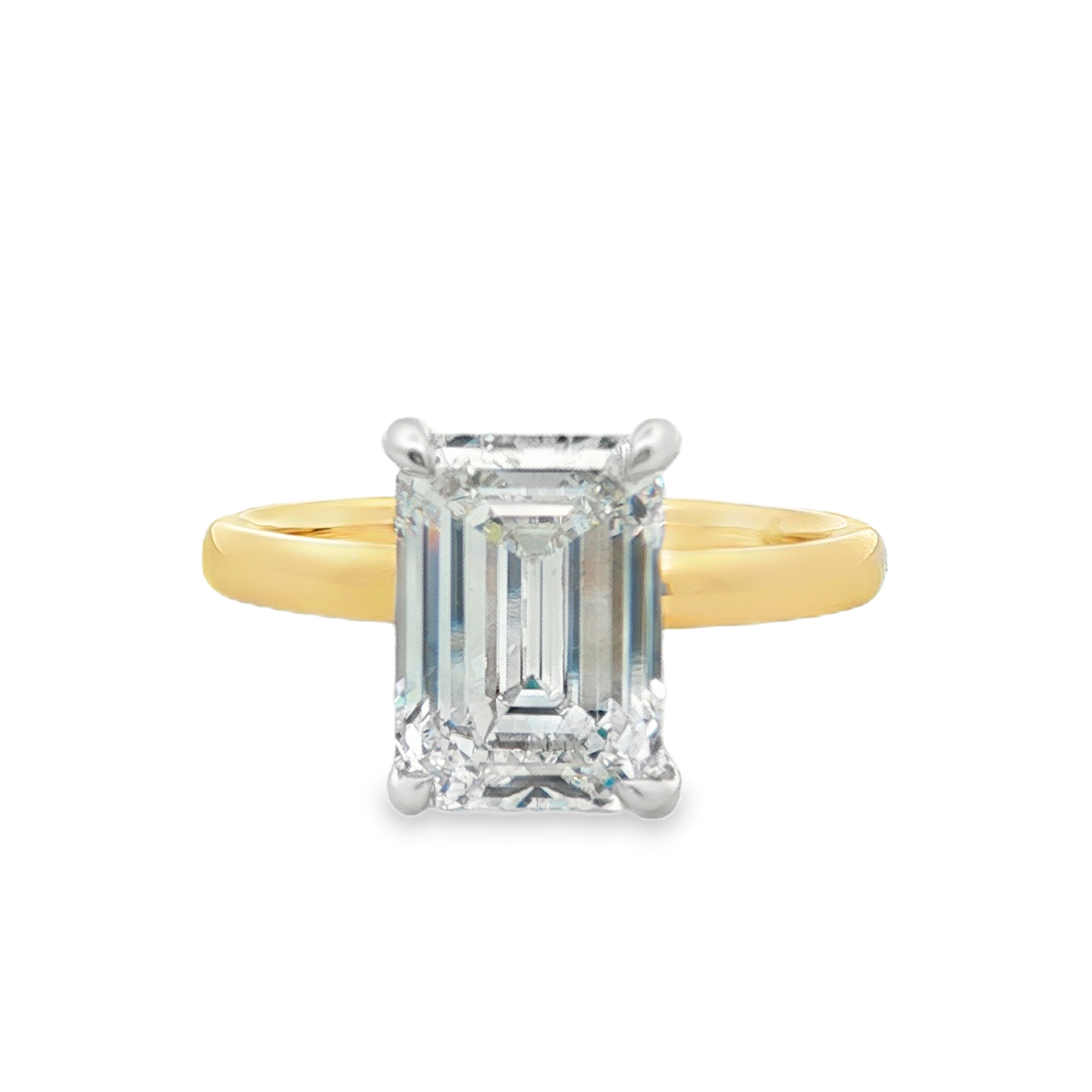 Yes by Martin Binder LAB-GROWN Emerald Solitaire Diamond Engagement Ring (3.24 ct. tw.)