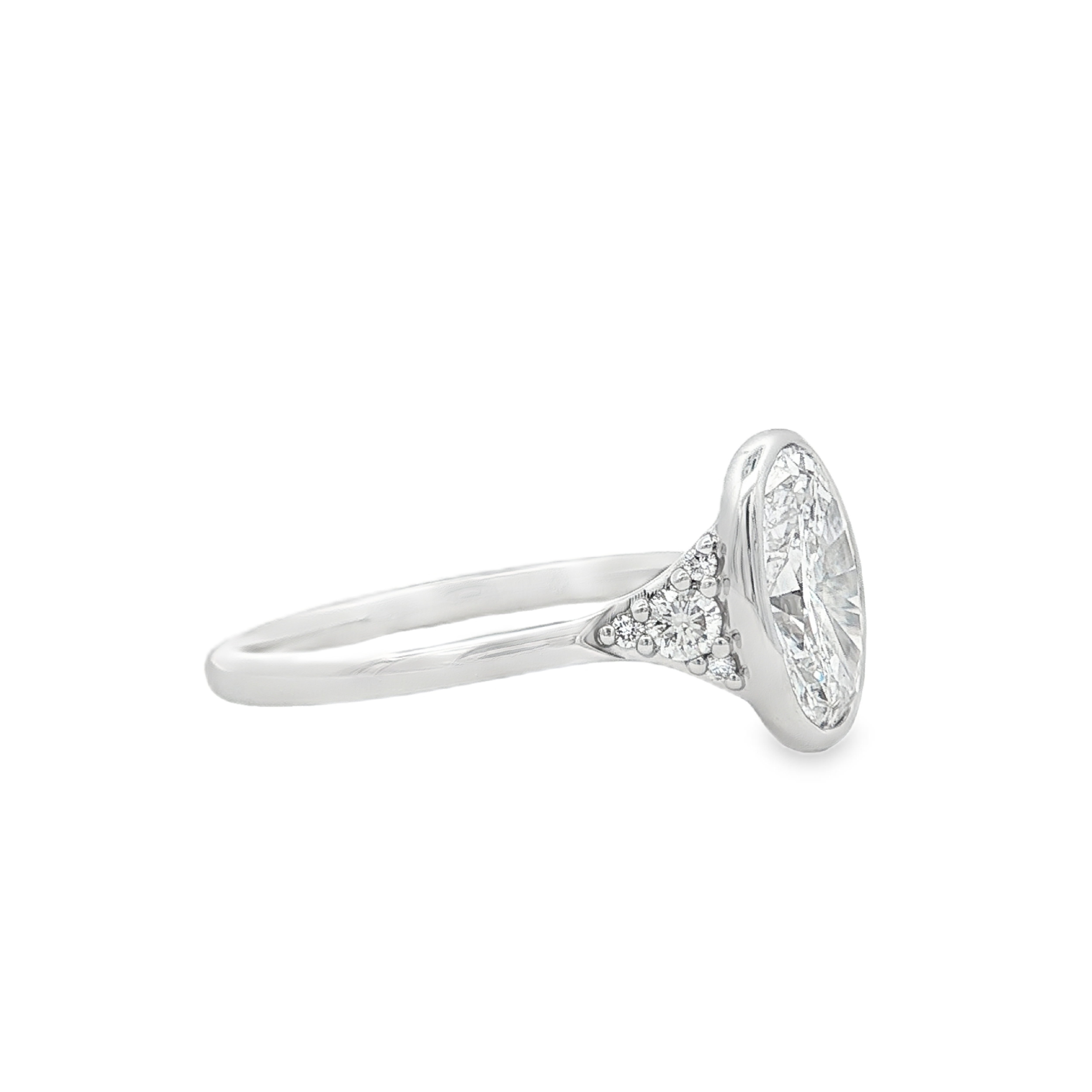 Yes by Martin Binder LAB-GROWN Oval Bezel Diamond Engagement Ring (2.19 ct. tw.)