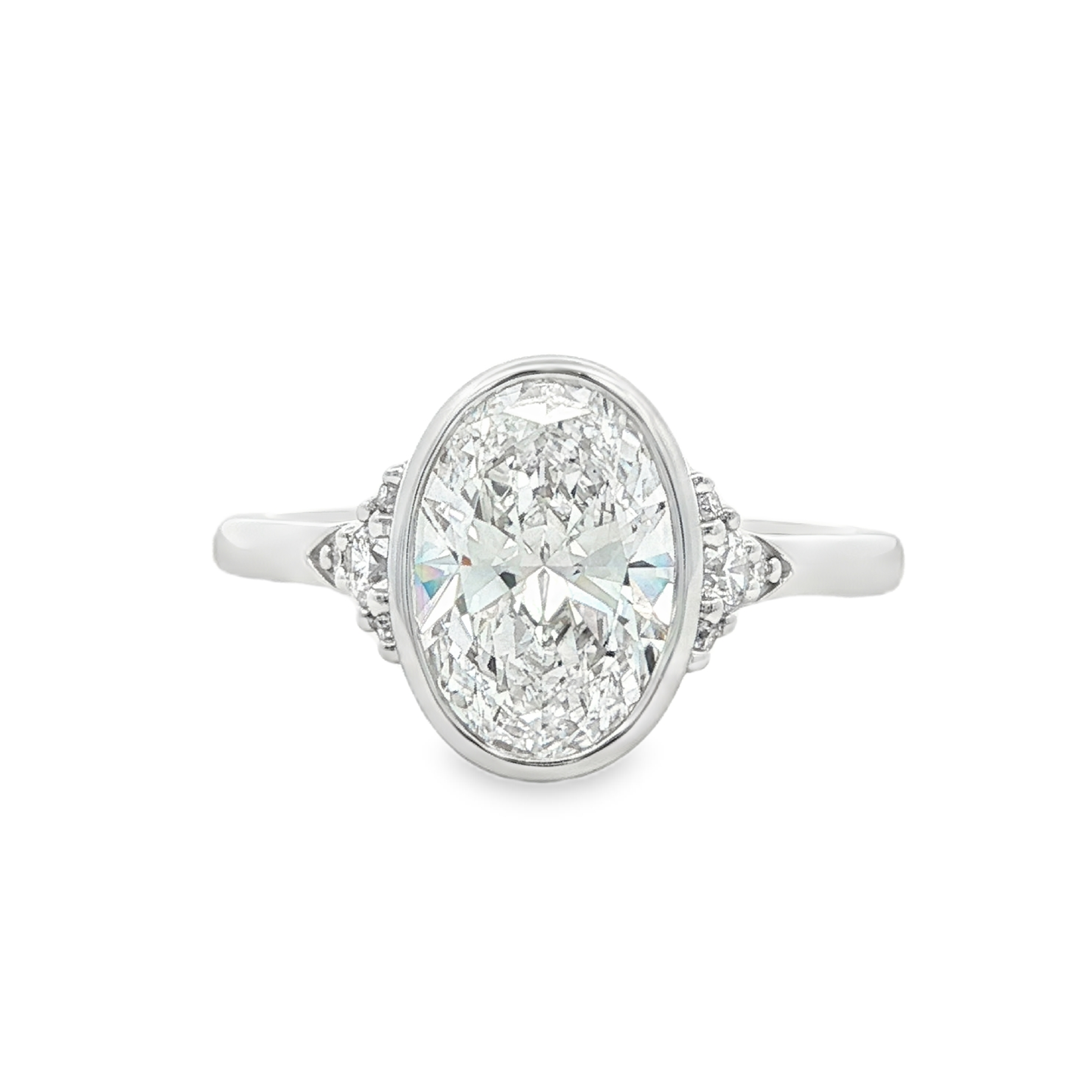 Yes by Martin Binder LAB-GROWN Oval Bezel Diamond Engagement Ring (2.19 ct. tw.)