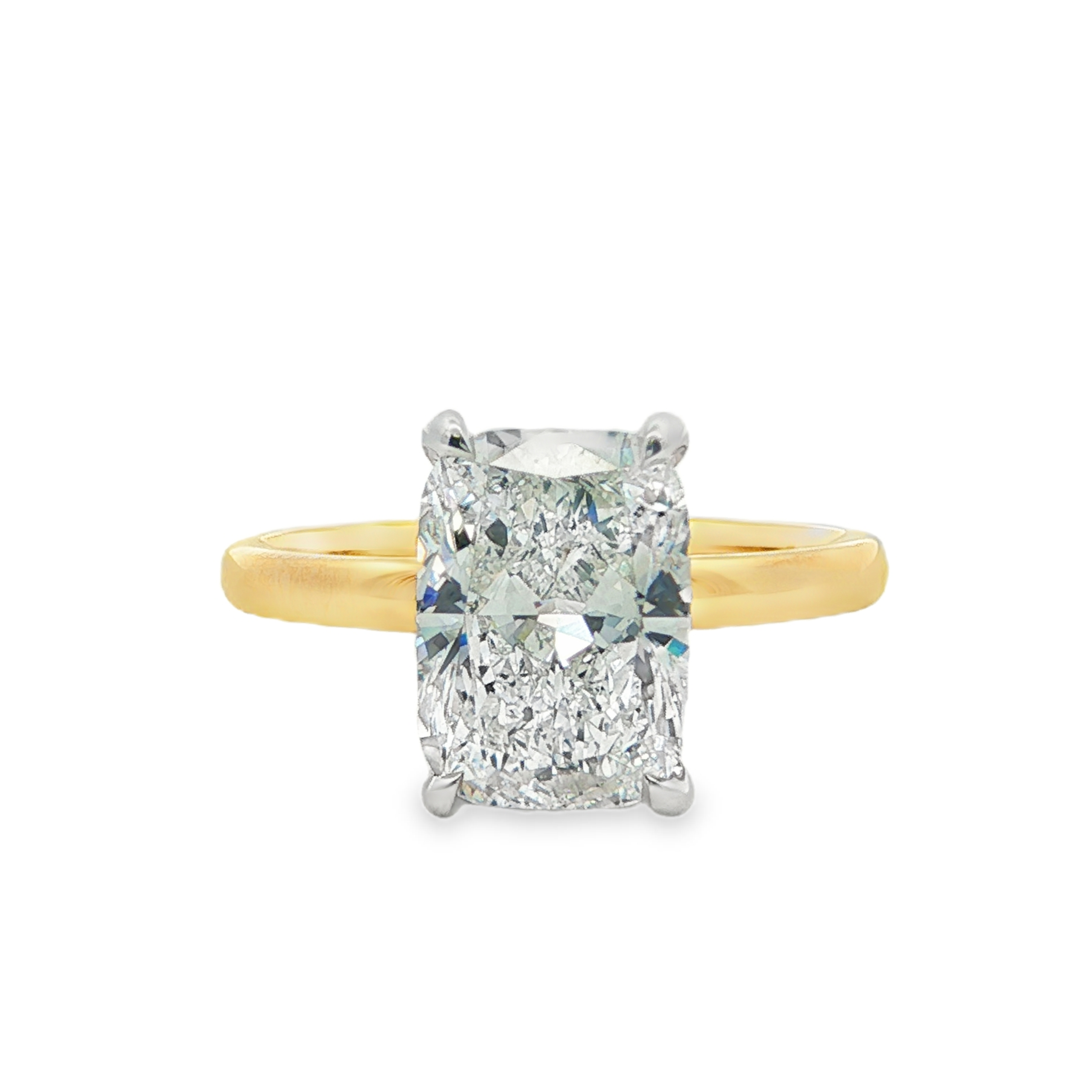 Yes by Martin Binder LAB-GROWN Cushion Solitaire Diamond Engagement Ring (3.10 ct. tw.)