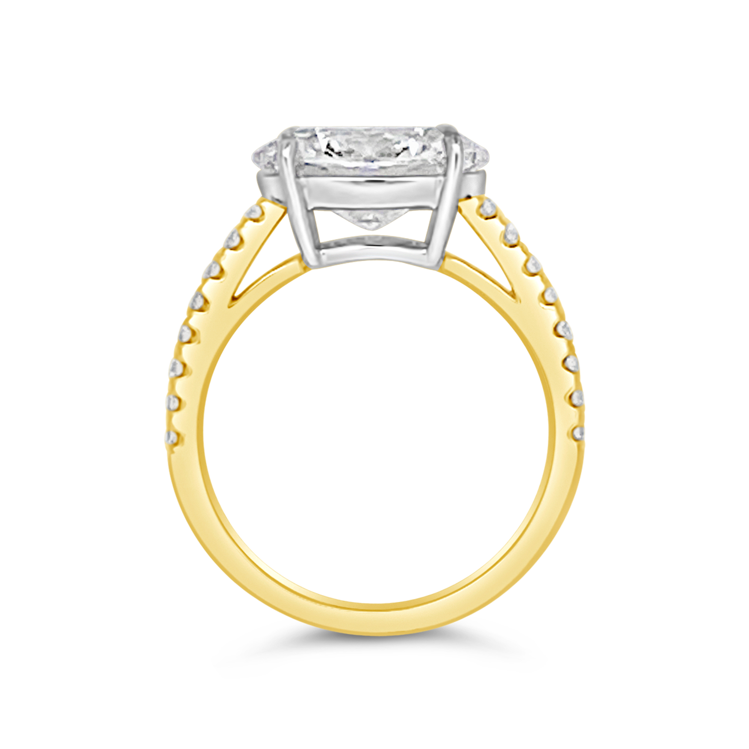 Yes by Martin Binder LAB-GROWN Oval East West Diamond Engagement Ring (3.27 ct. tw.)