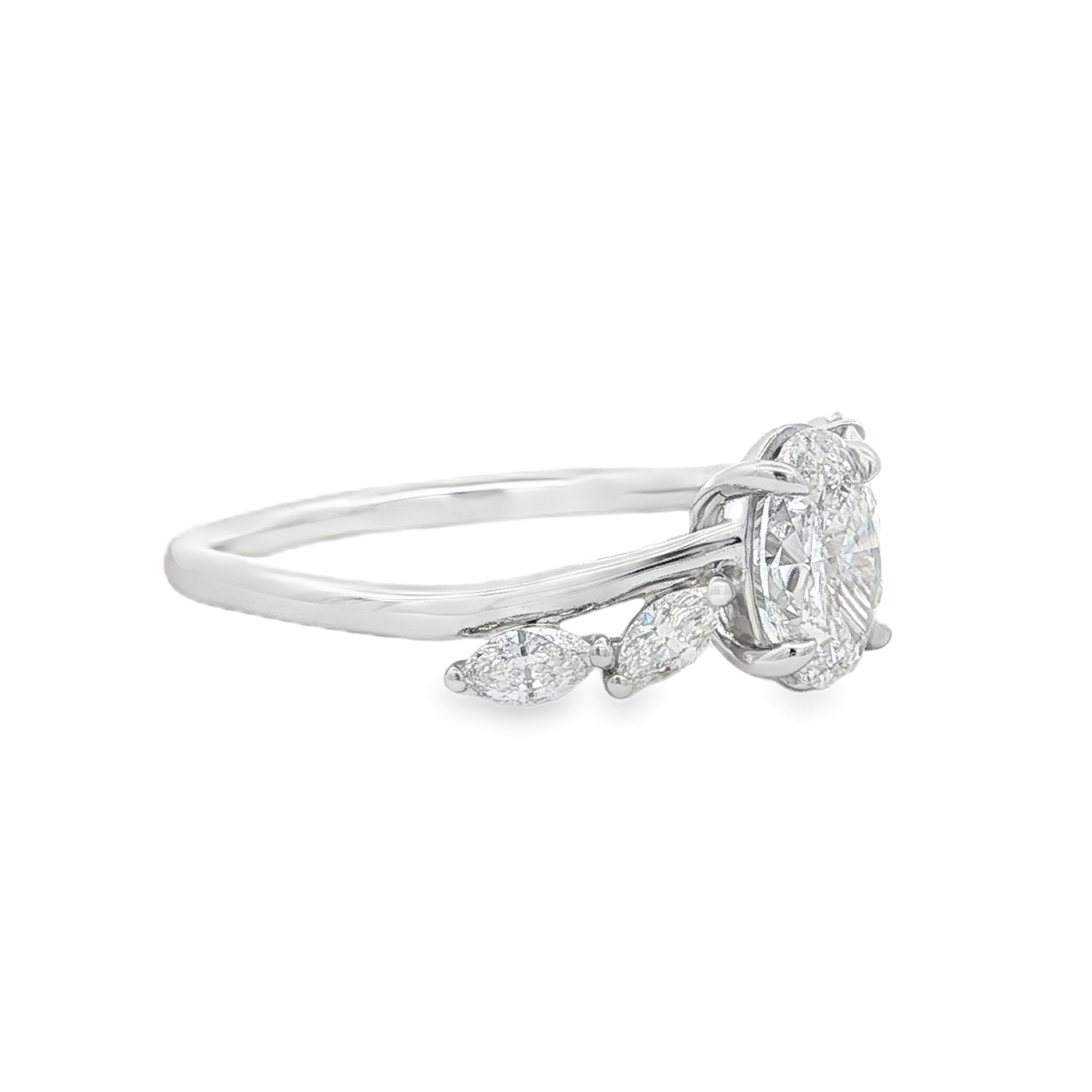 Yes by Martin Binder Oval Vine Diamond Engagement Ring (1.36 ct. tw.)