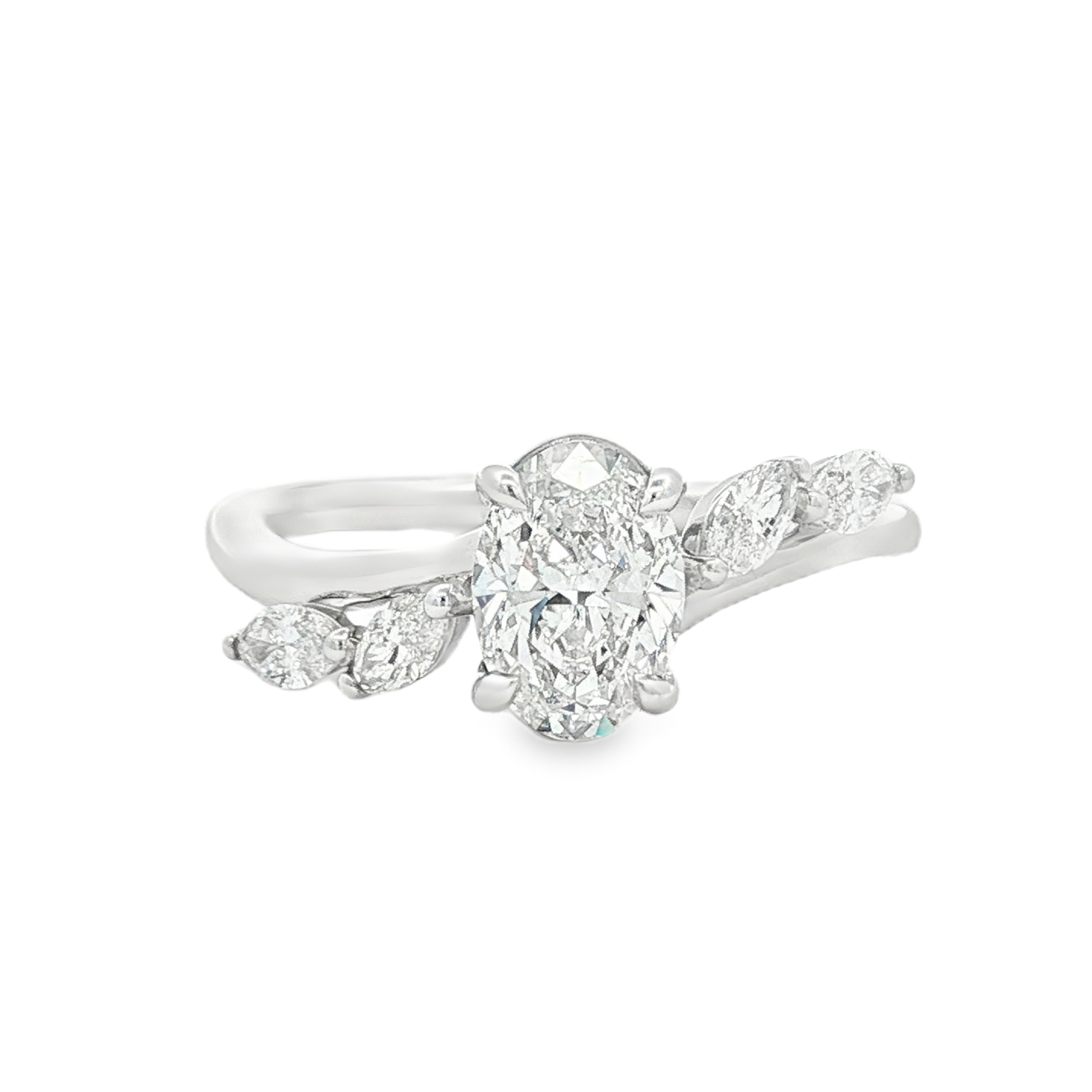 Yes by Martin Binder Oval Vine Diamond Engagement Ring (1.36 ct. tw.)