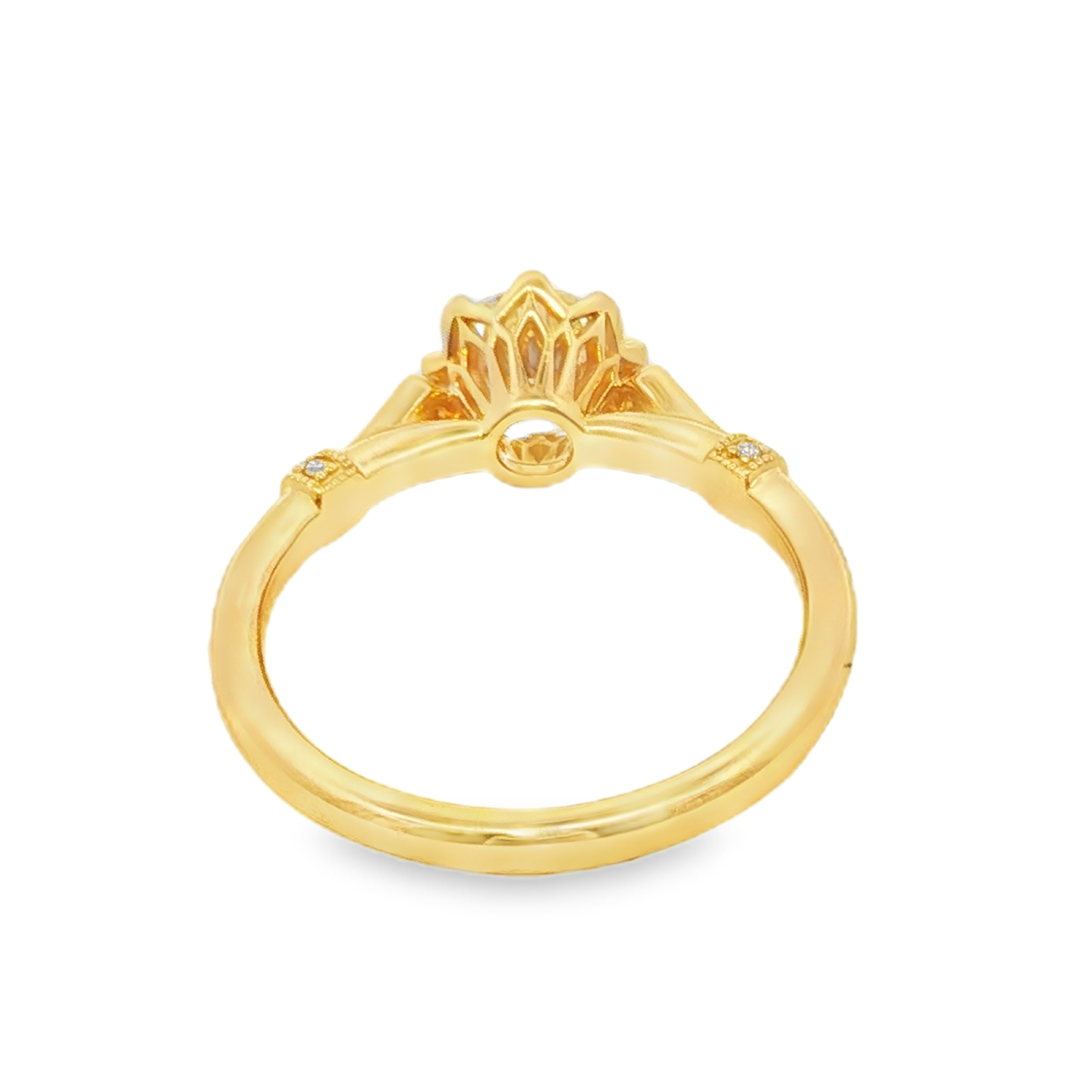 Yes by Martin Binder Round Diamond Milgrain Engagement Ring (1.06 ct. tw.)
