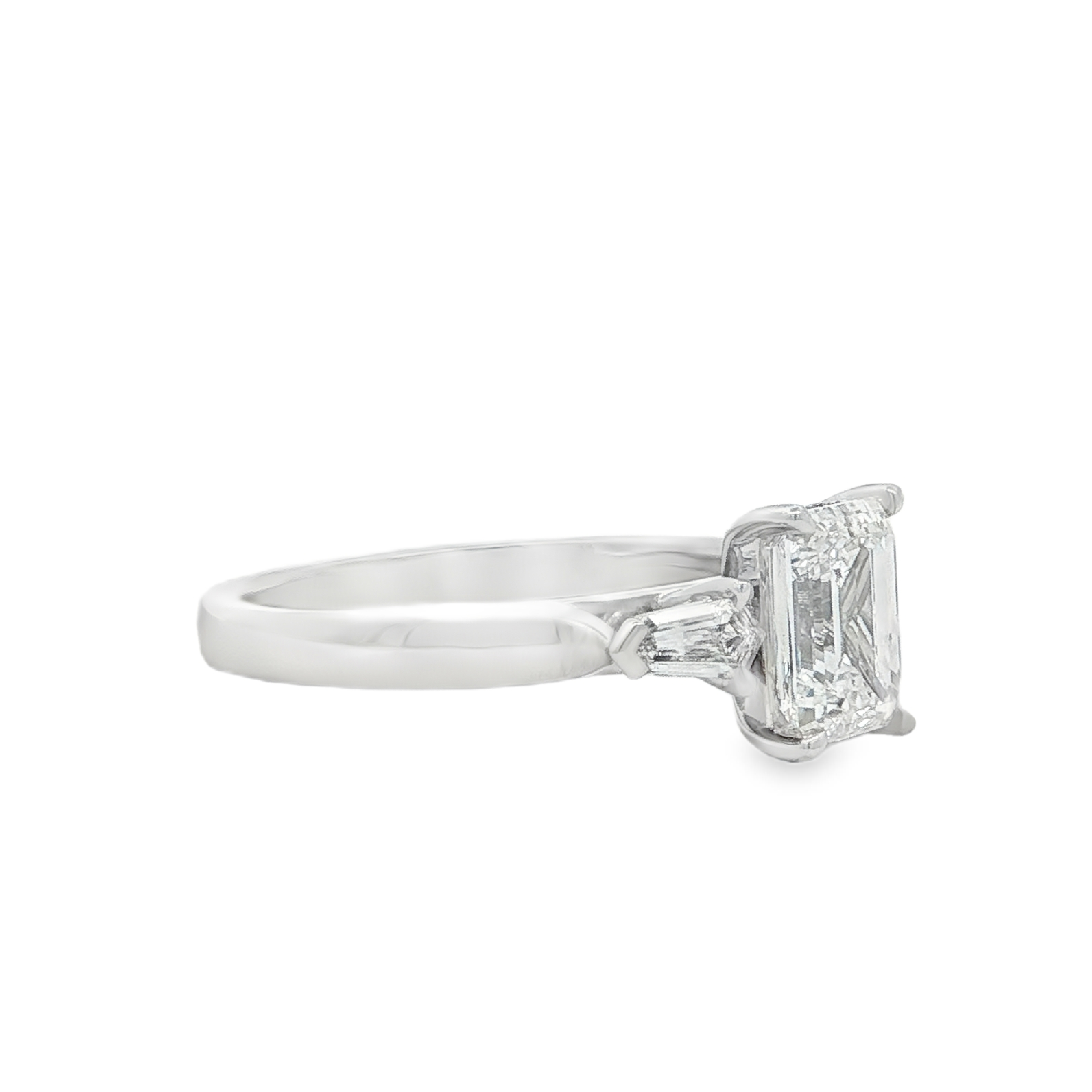 Yes by Martin Binder Emerald Cut Three Stone Diamond Engagement Ring (1.56 ct. tw.)