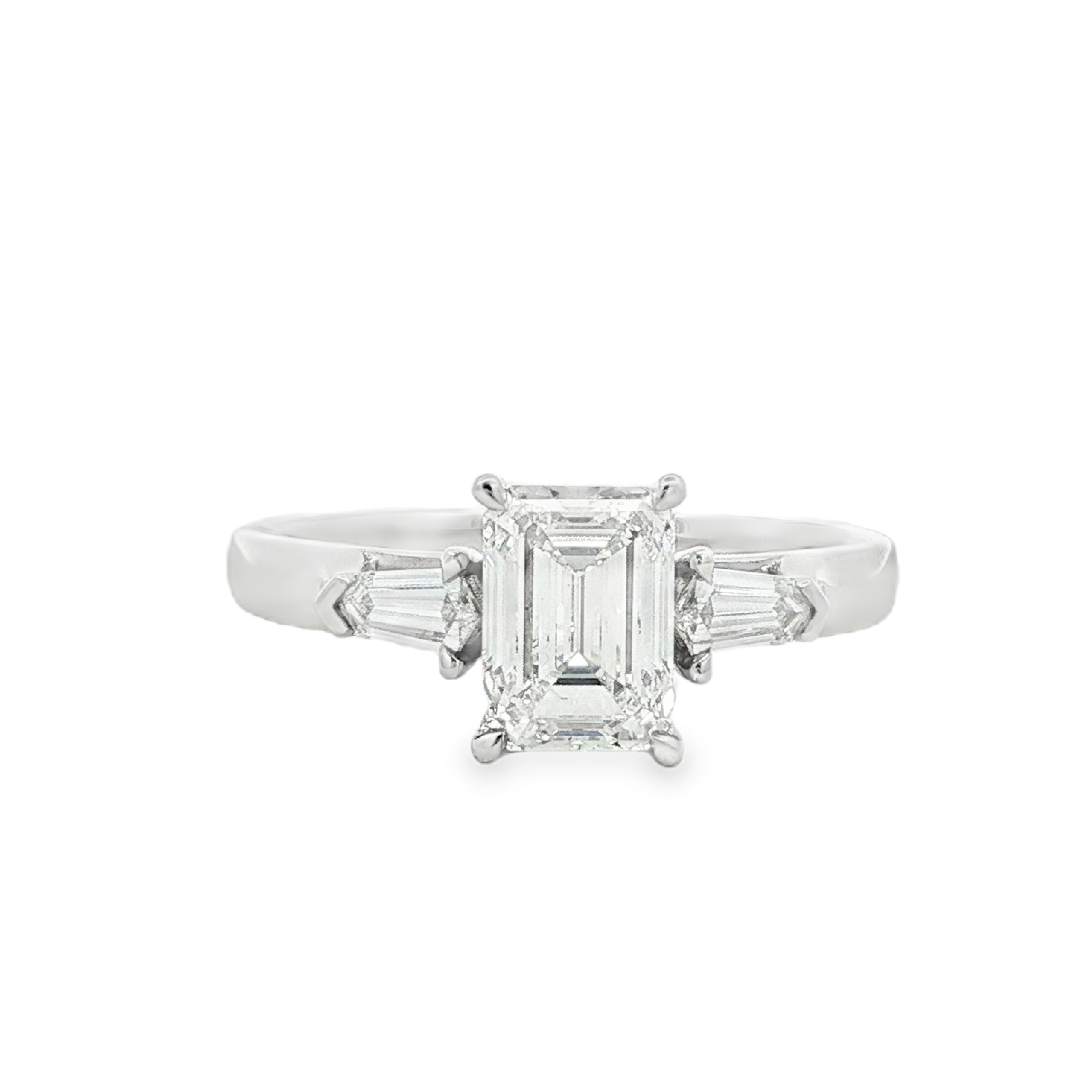 Yes by Martin Binder Emerald Cut Three Stone Diamond Engagement Ring (1.56 ct. tw.)
