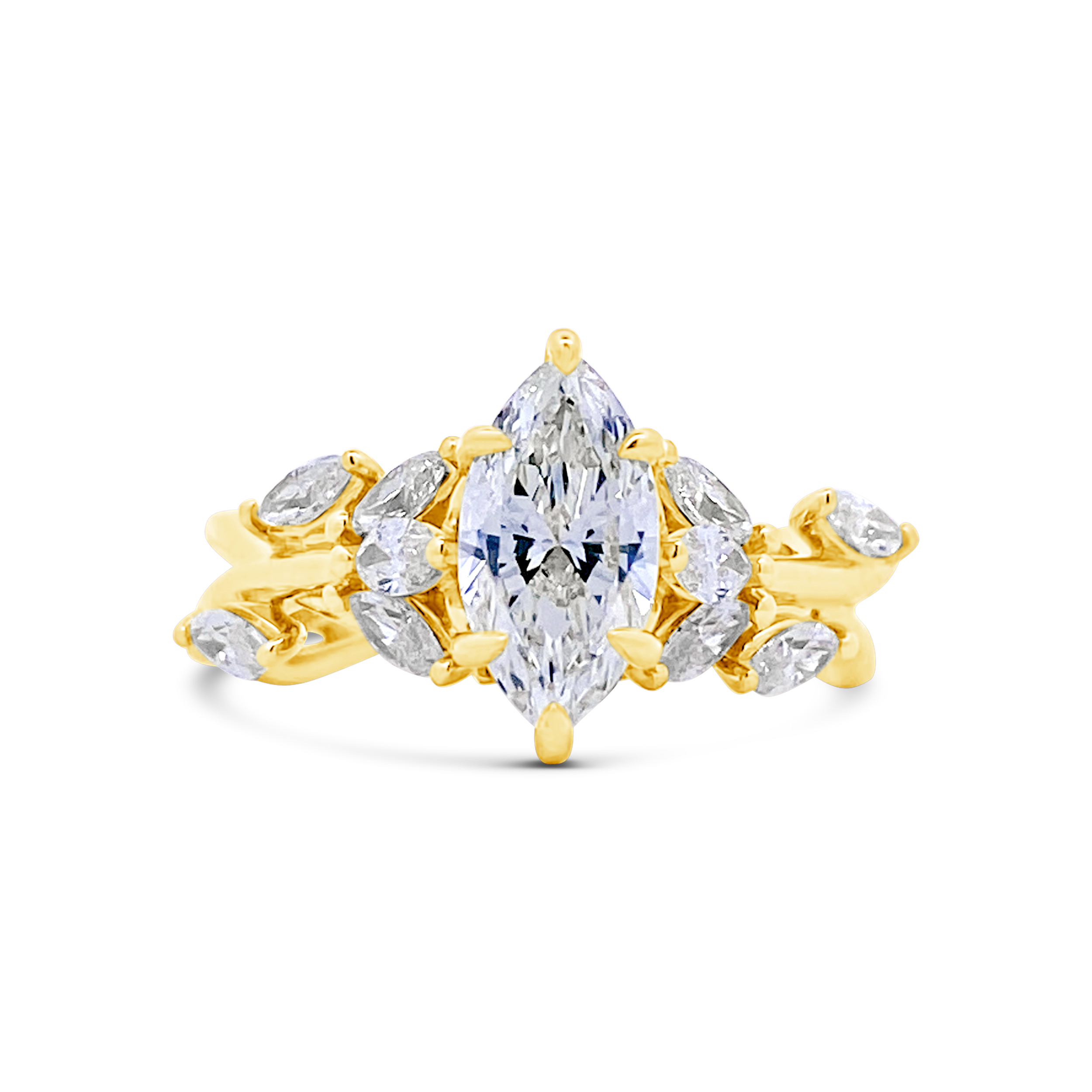 Yes by Martin Binder Marquise Diamond Vine Engagement Ring (1.82 ct. tw.)