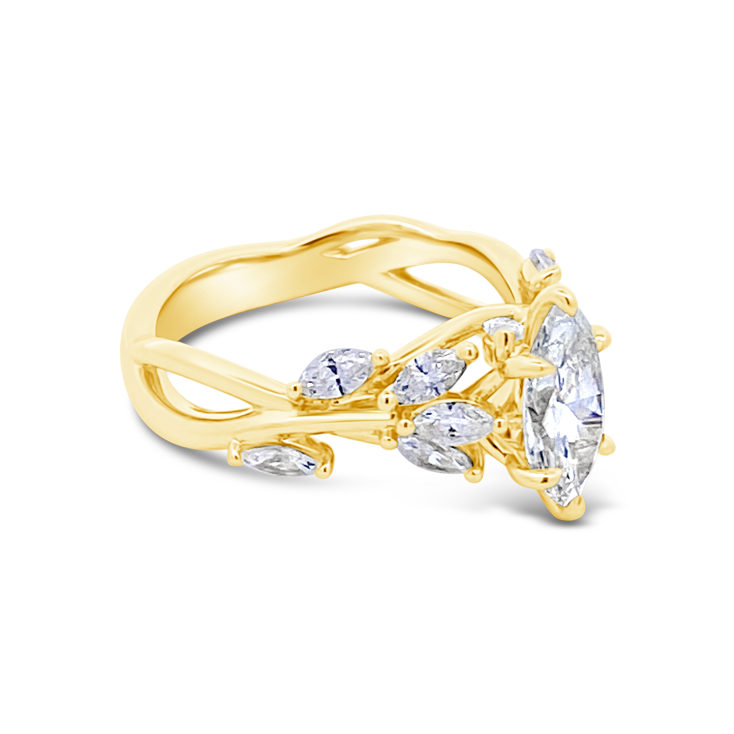 Yes by Martin Binder Marquise Diamond Vine Engagement Ring (1.82 ct. tw.)