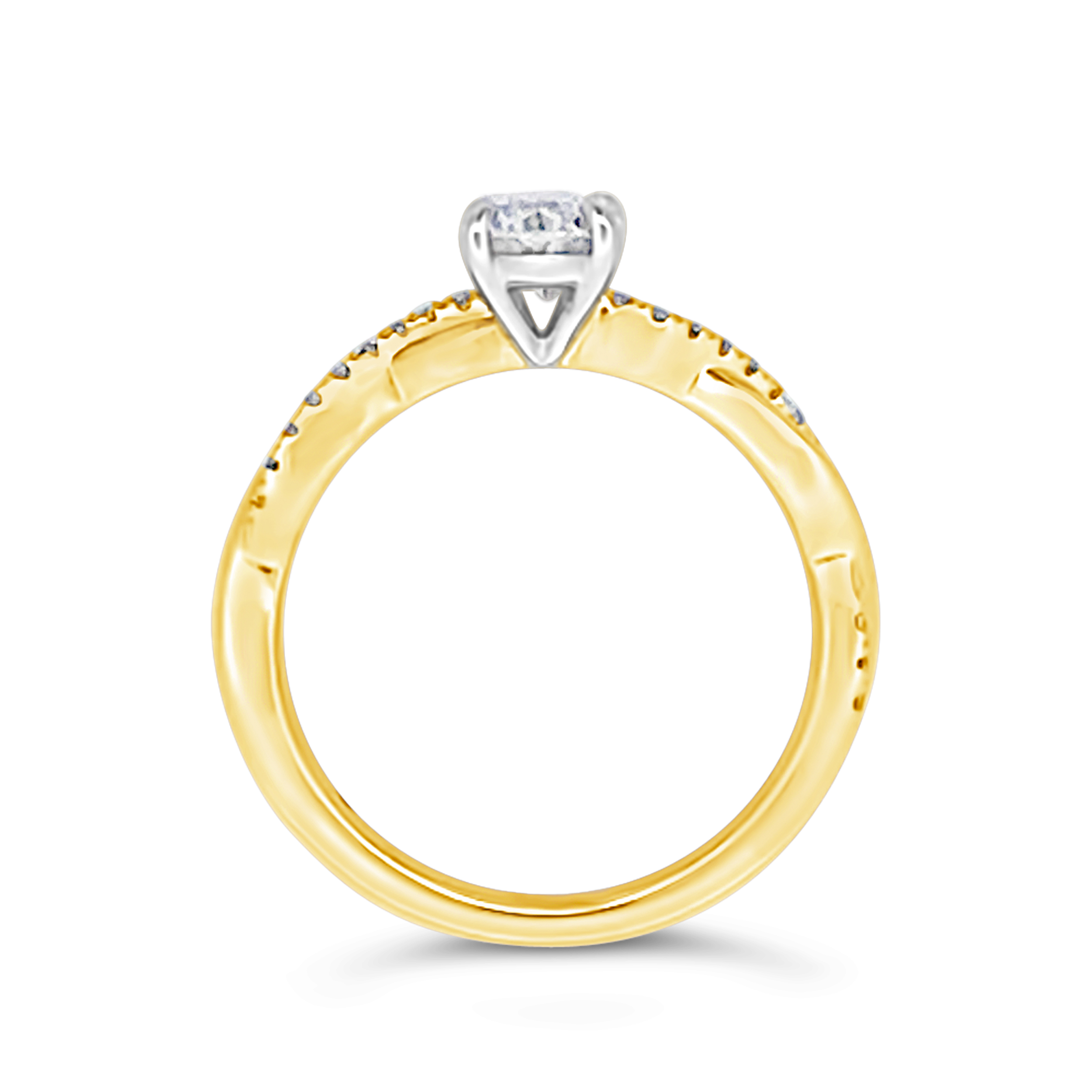 Yes by Martin Binder Oval Diamond Twist Engagement Ring (0.96 ct. tw)