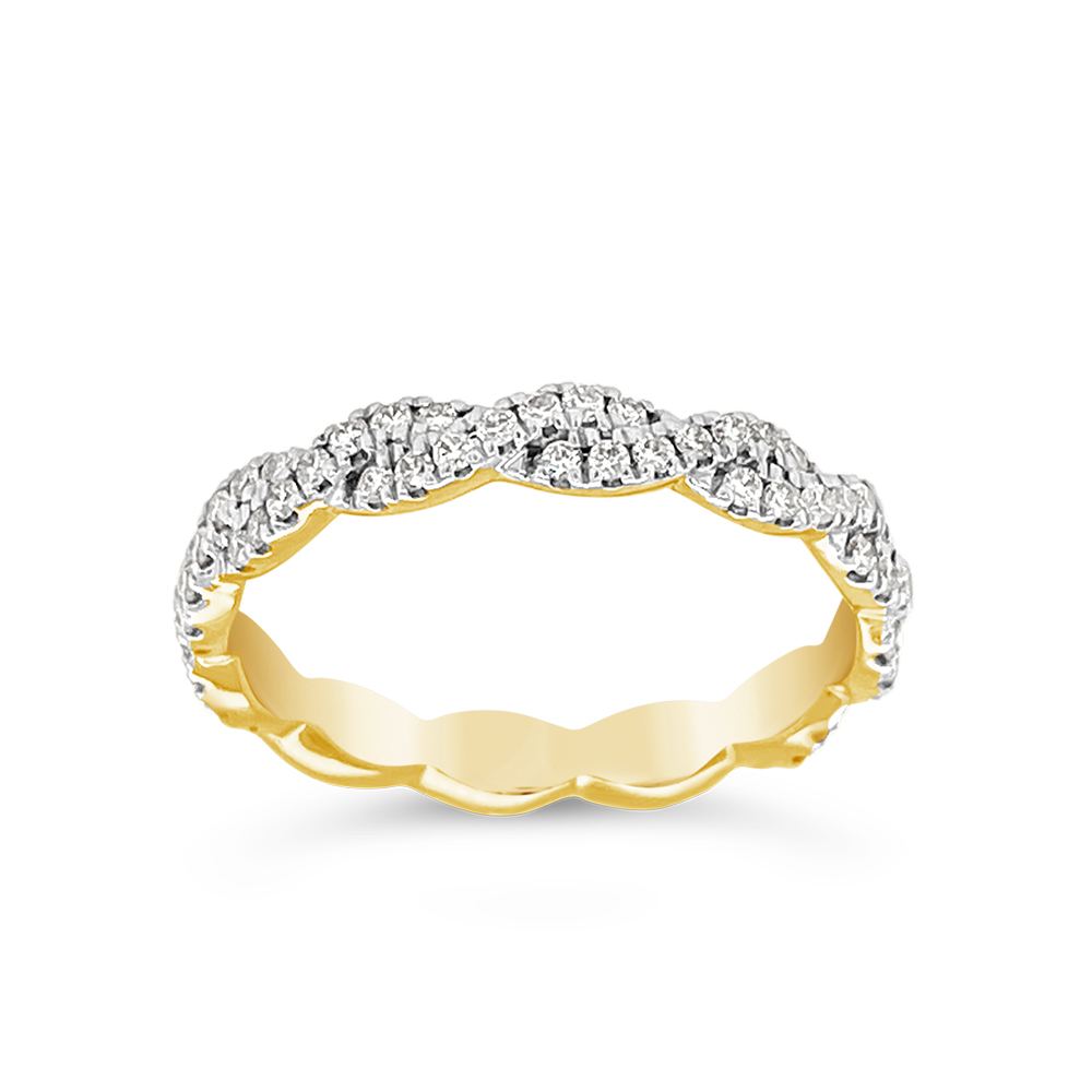 Clara By Martin Binder Diamond Twist Stacking Band (0.38 Ct. Tw.)