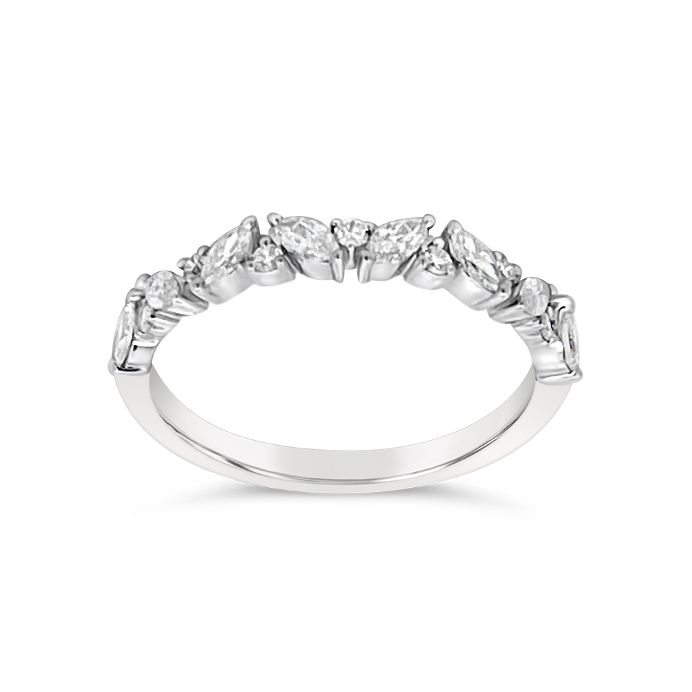 Clara By Martin Binder Mixed Shape Diamond Stacking Ring (0.39 Ct. Tw.)