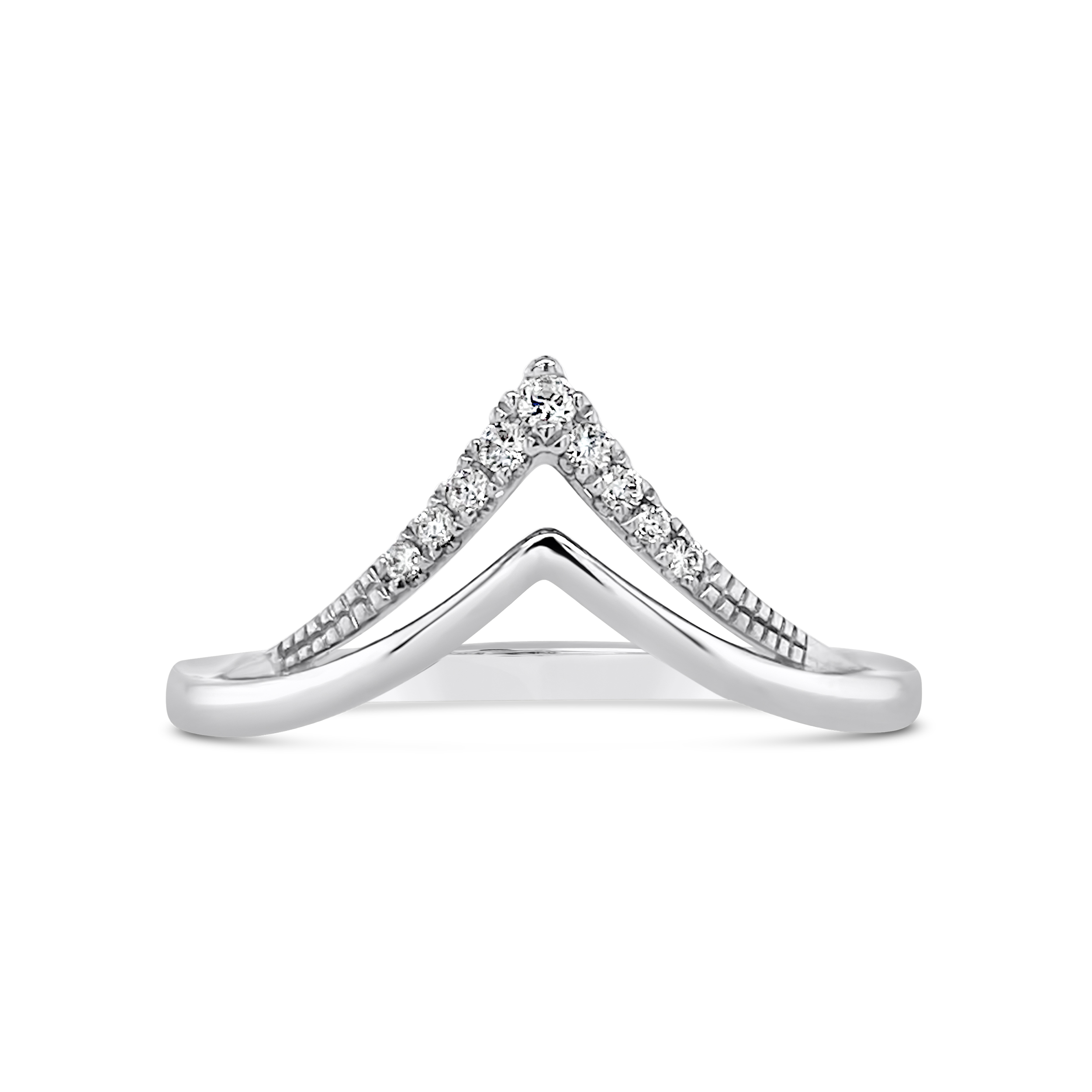 Clara By Martin Binder Diamond Chevron Band (0.06 Ct. Tw.)