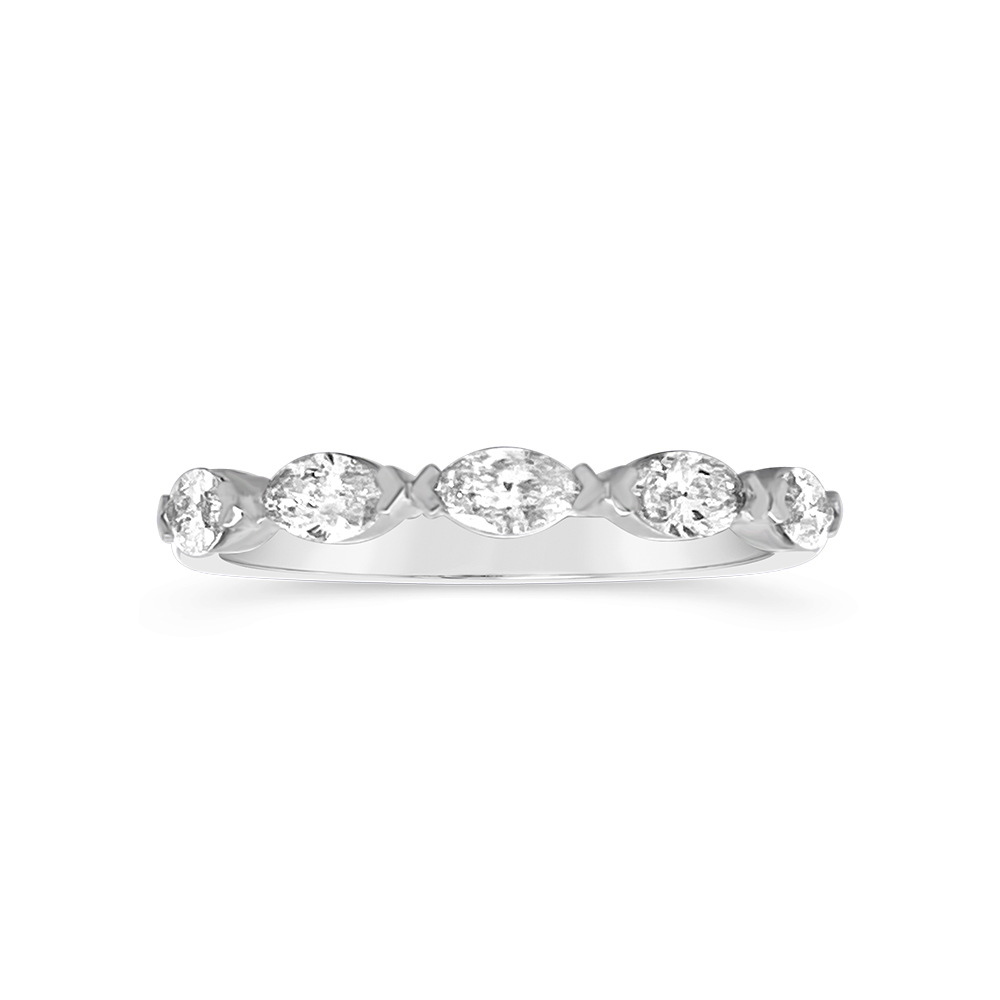Clara By Martin Binder Marquise Diamond Stacking Ring (0.50 Ct. Tw.)