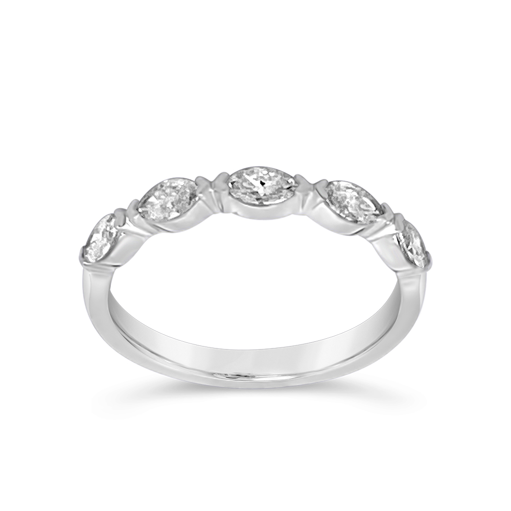 Clara By Martin Binder Marquise Diamond Stacking Ring (0.50 Ct. Tw.)