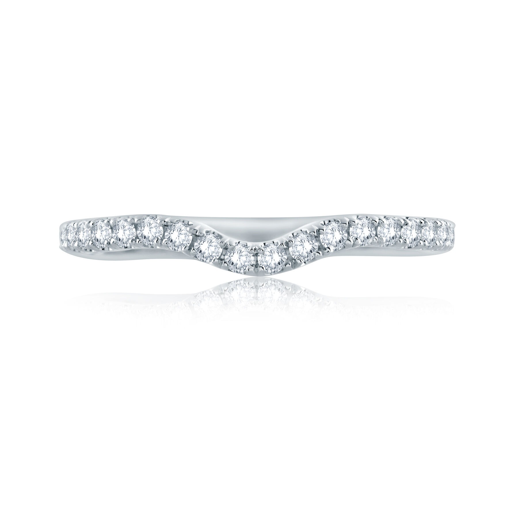 A. Jaffe Contour Diamond Wedding Band (0.34 Ct. Tw.)