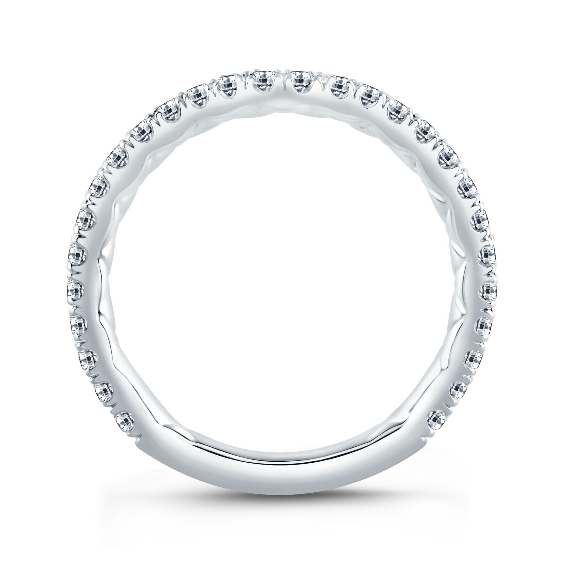 A. Jaffe Contour Diamond Wedding Band (0.34 Ct. Tw.)
