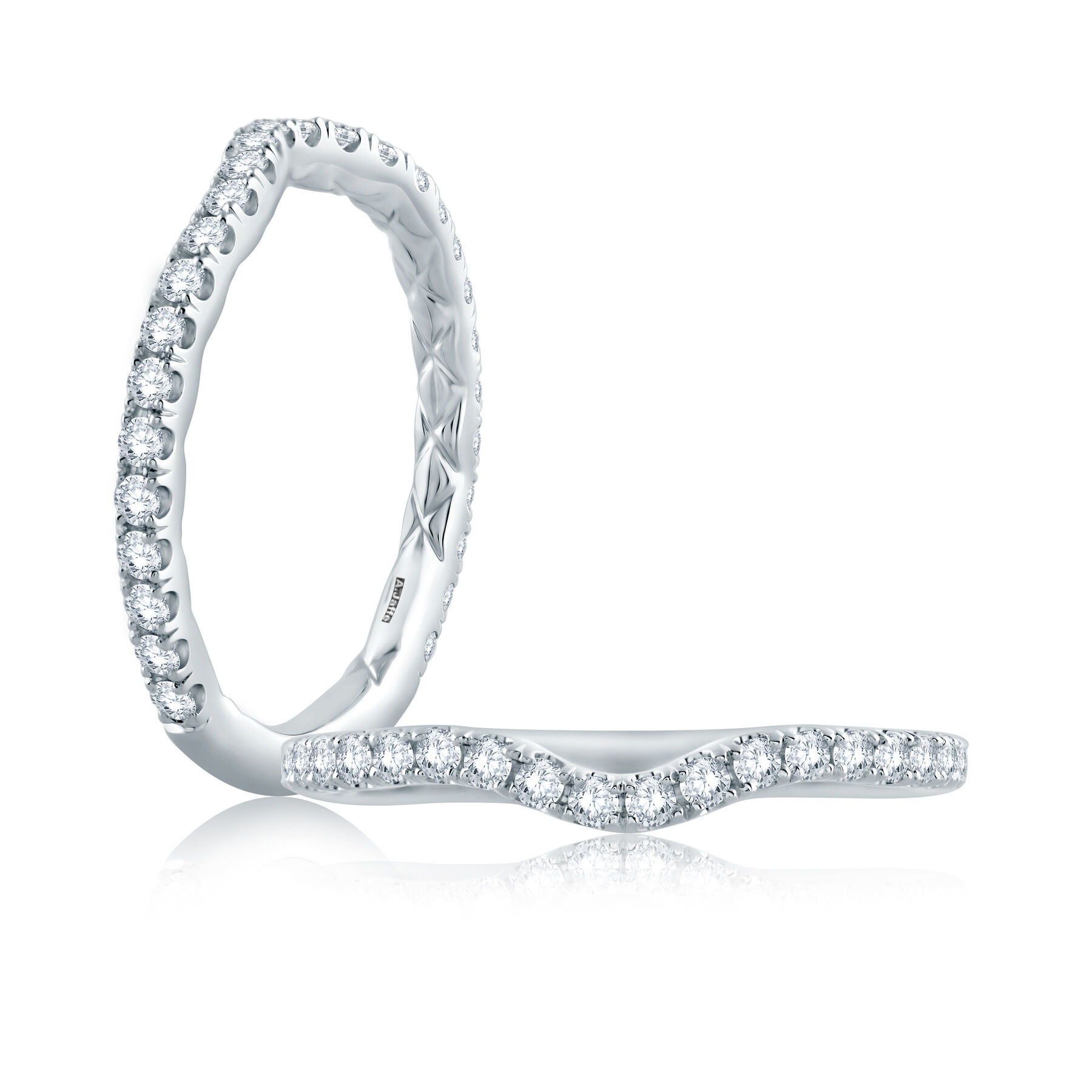 A. Jaffe Contour Diamond Wedding Band (0.34 Ct. Tw.)