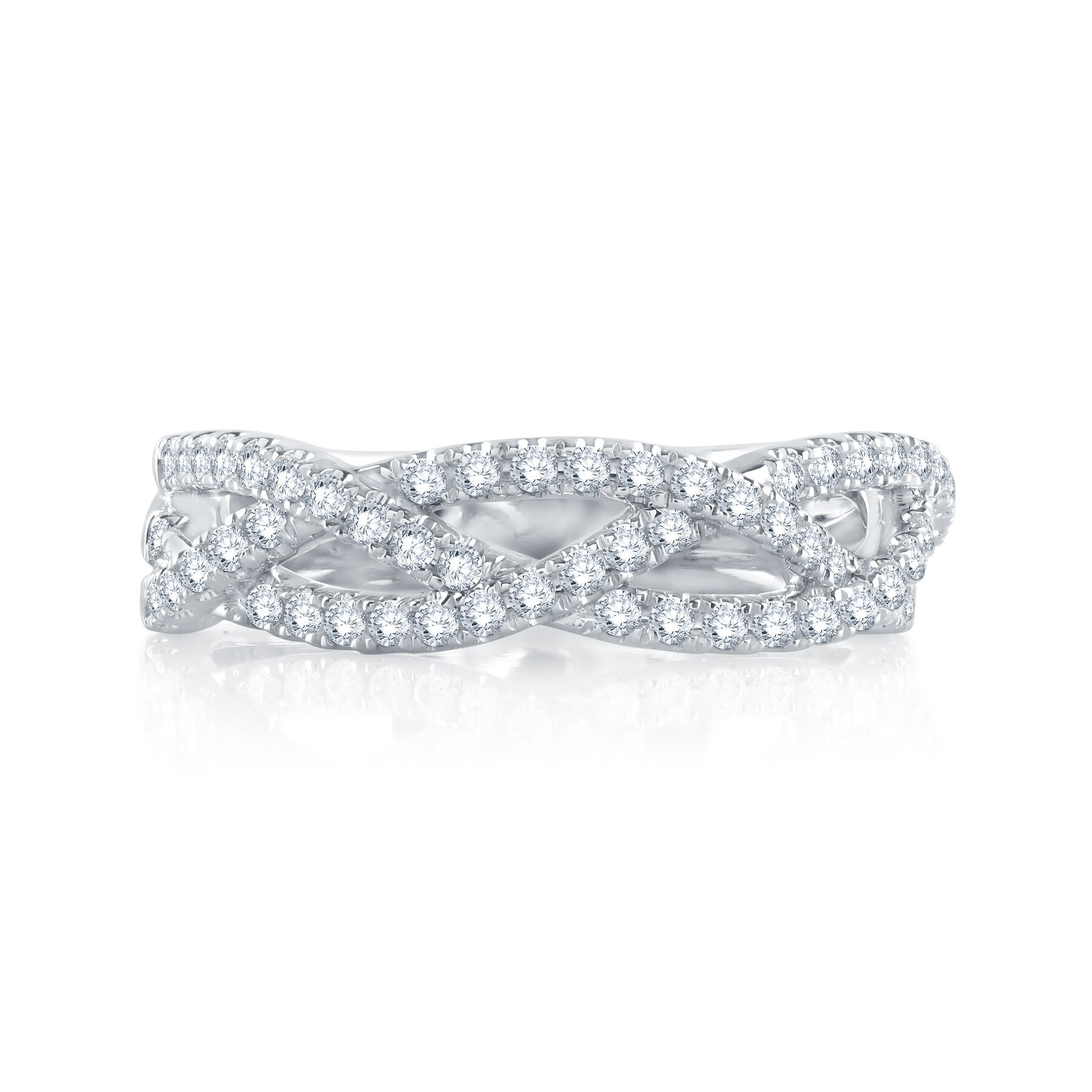 A Jaffe Wide Twist Diamond Wedding Band (0.50 Ct. Tw.)