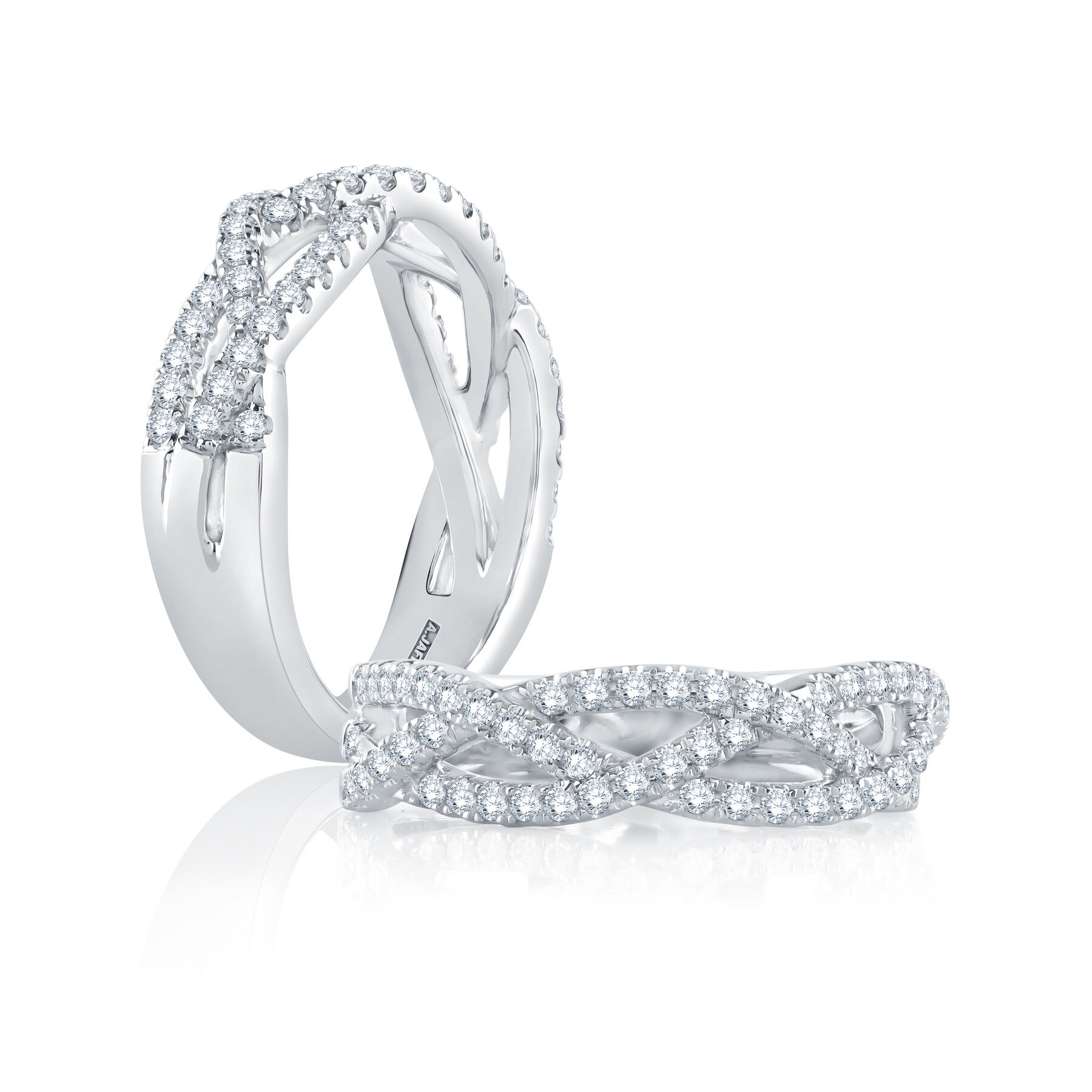 A Jaffe Wide Twist Diamond Wedding Band (0.50 Ct. Tw.)