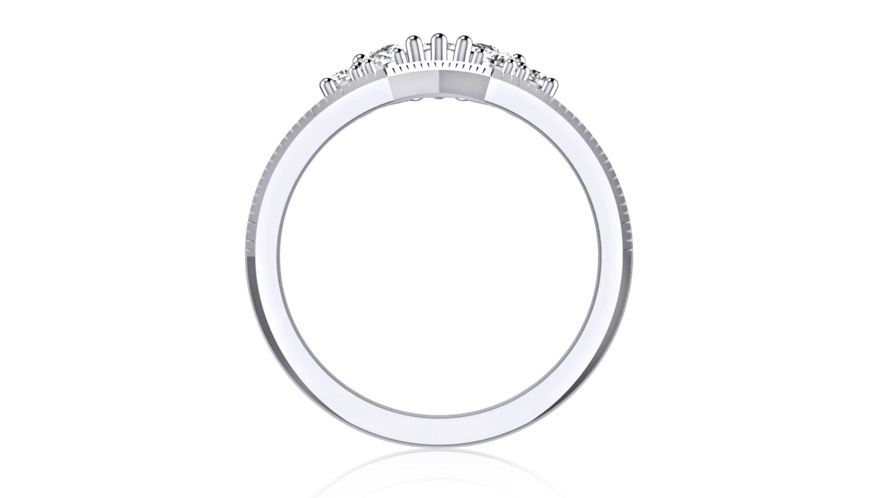 A Jaffe Marquise Contour Diamond Wedding Band (0.42 Ct. Tw.)