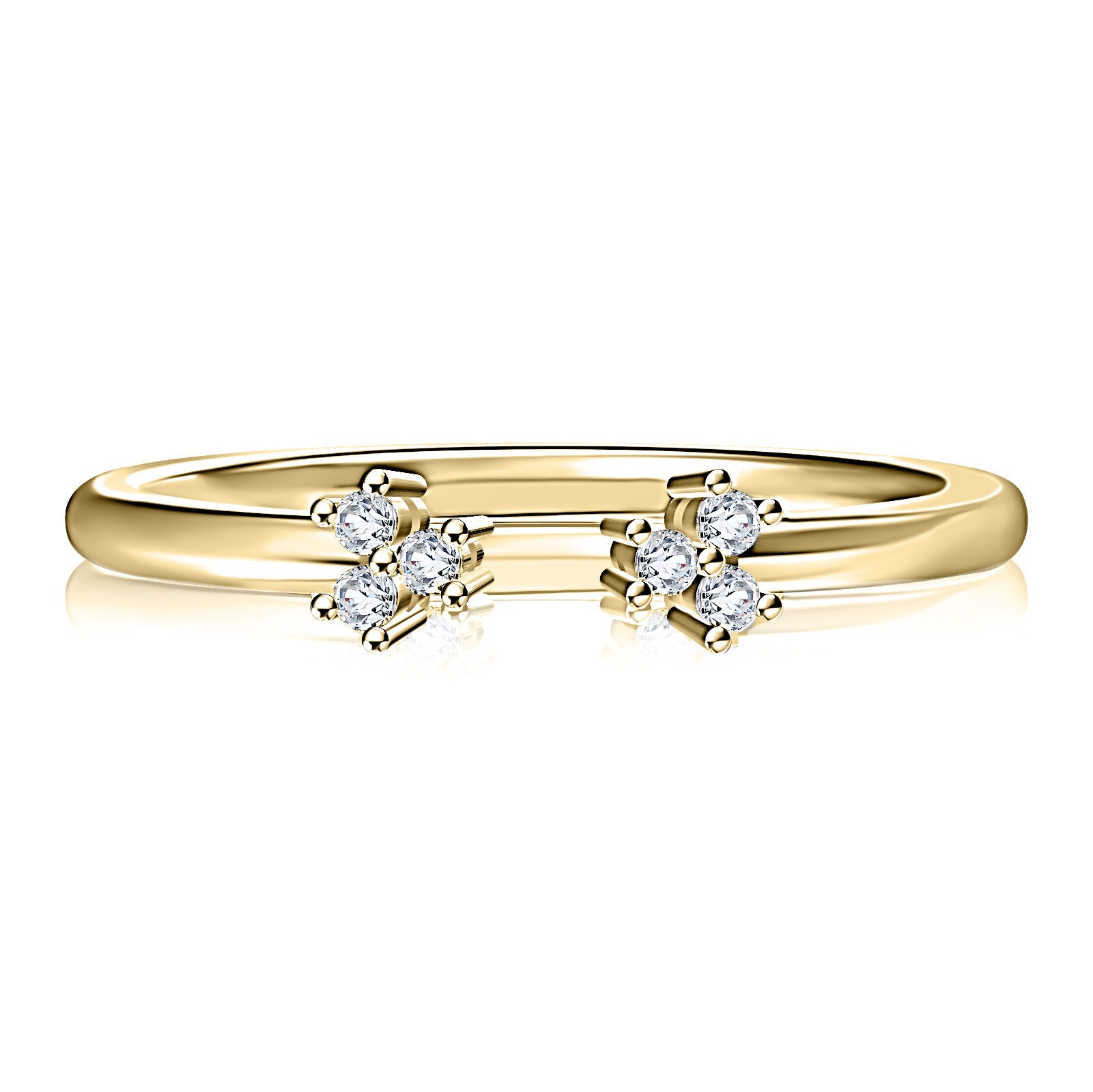 A Jaffe Diamond Open Shank Wedding Band (0.08 ct. tw.)