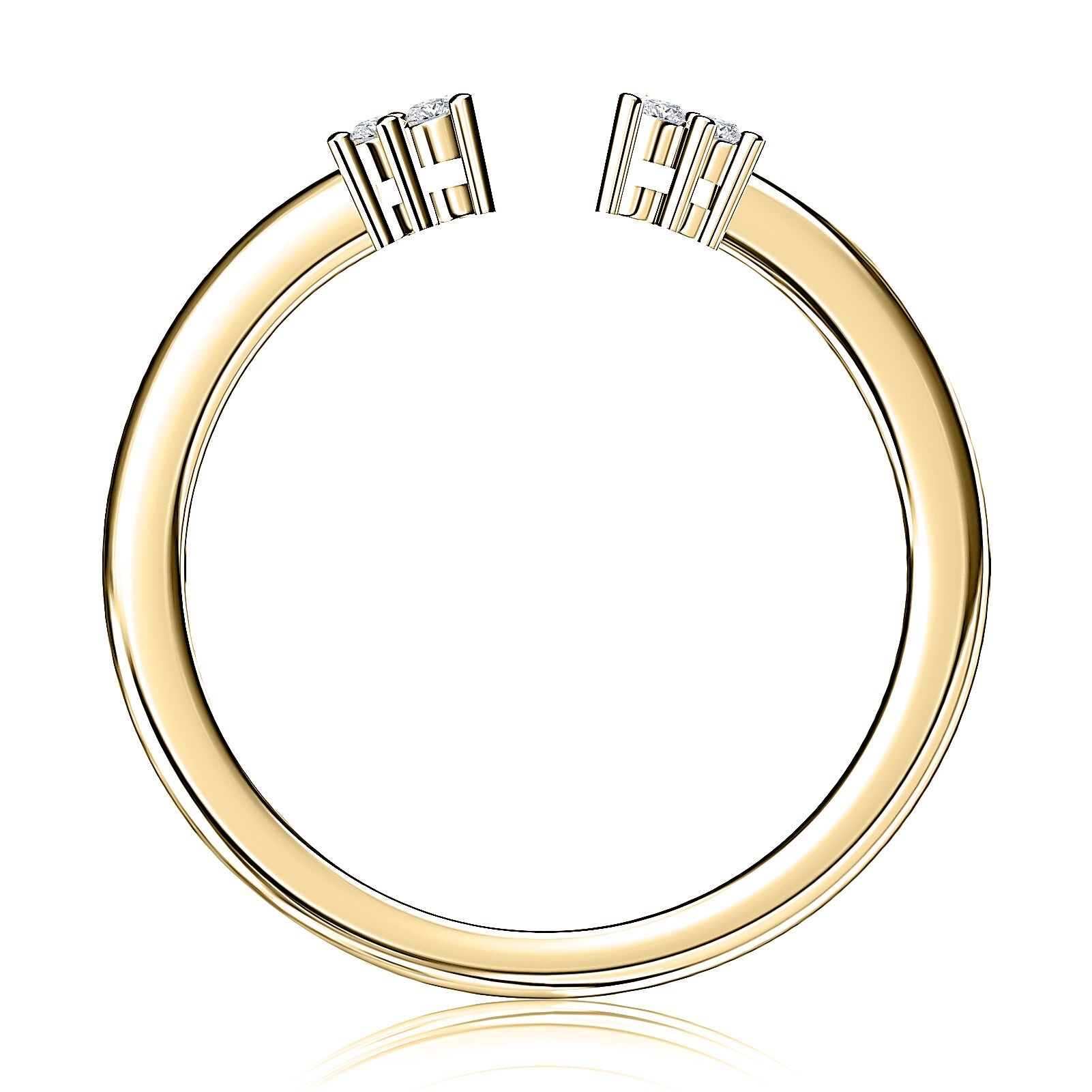 A Jaffe Diamond Open Shank Wedding Band (0.08 ct. tw.)