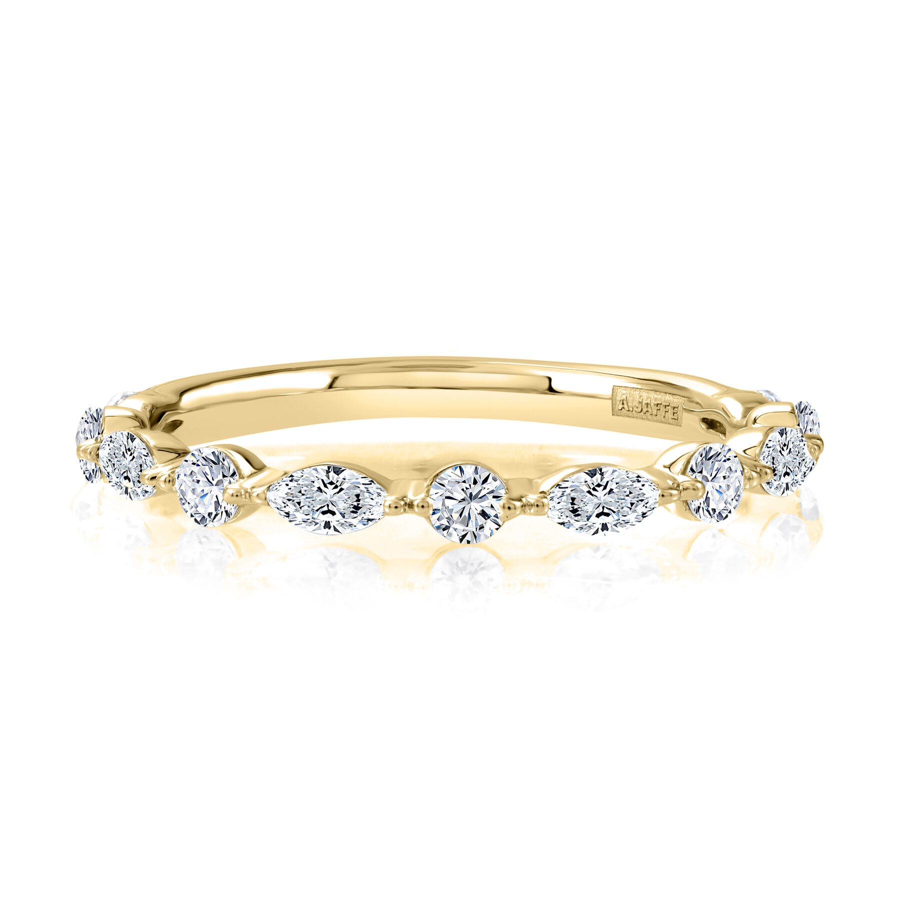 A Jaffe Marquise & Round Diamond Wedding Band (0.67 Ct. Tw.)