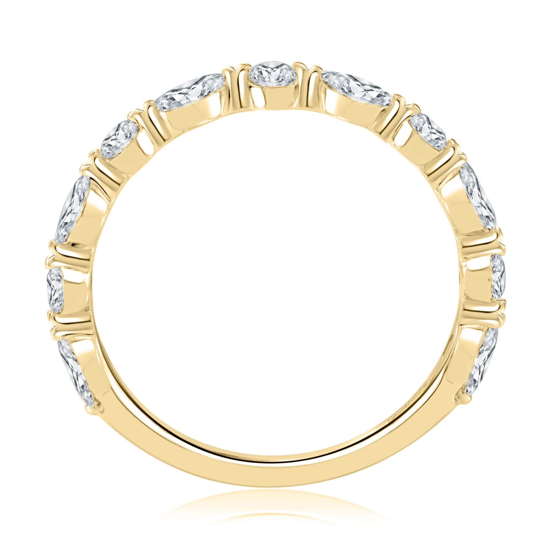 A Jaffe Marquise & Round Diamond Wedding Band (0.67 Ct. Tw.)