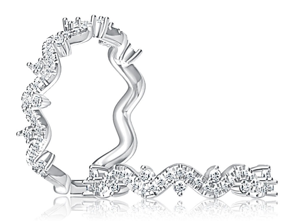 A Jaffe Diamond Wave Wedding Band (0.28 Ct. Tw.)