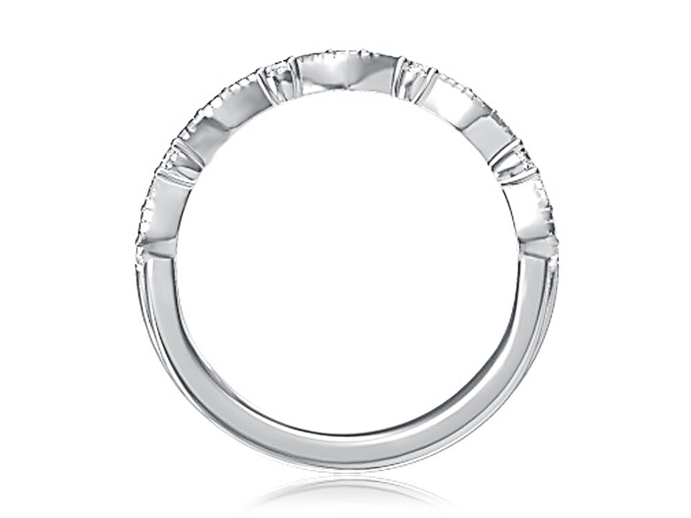 A Jaffe Curved Multi Row Diamond Wedding Band (0.22 Ct. Tw.)