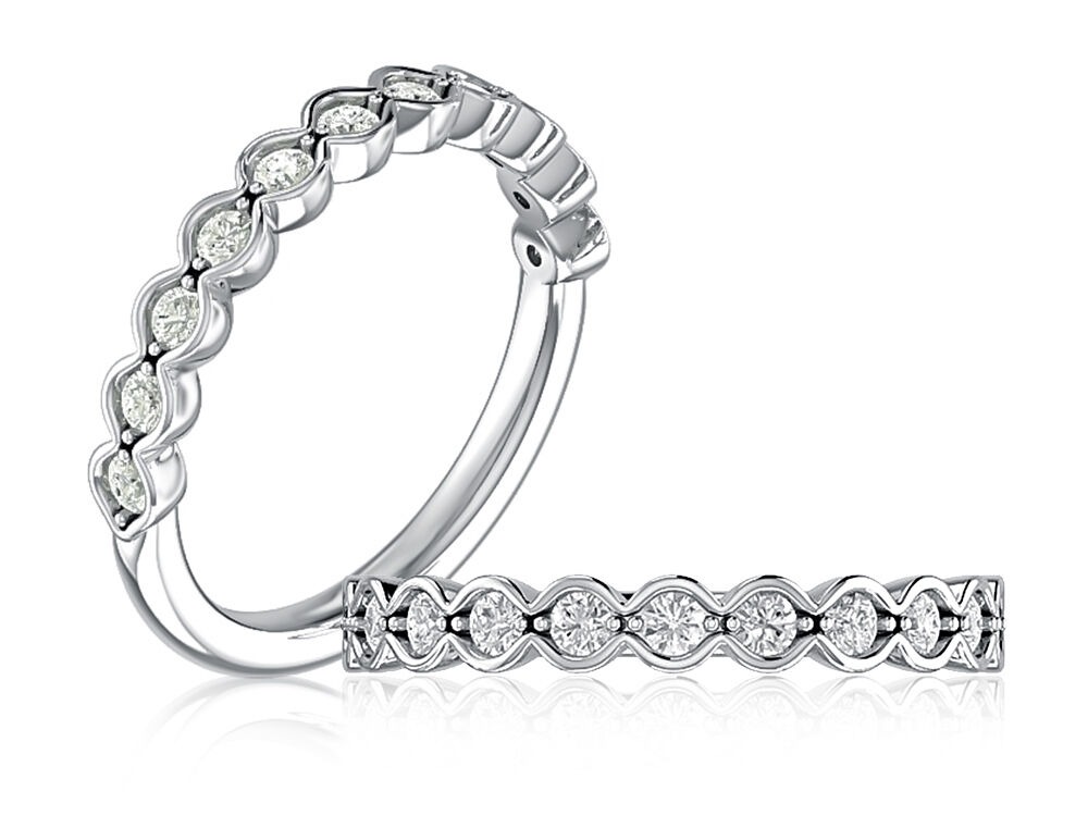 A Jaffe Scalloped Diamond Wedding Band (0.39 Ct. Tw.)