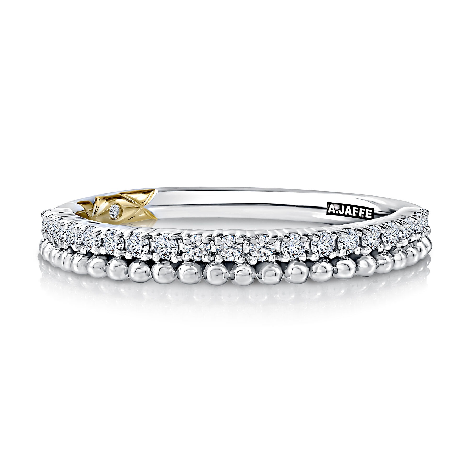A Jaffe Beaded Diamond Wedding Band (0.19 Ct. Tw.)