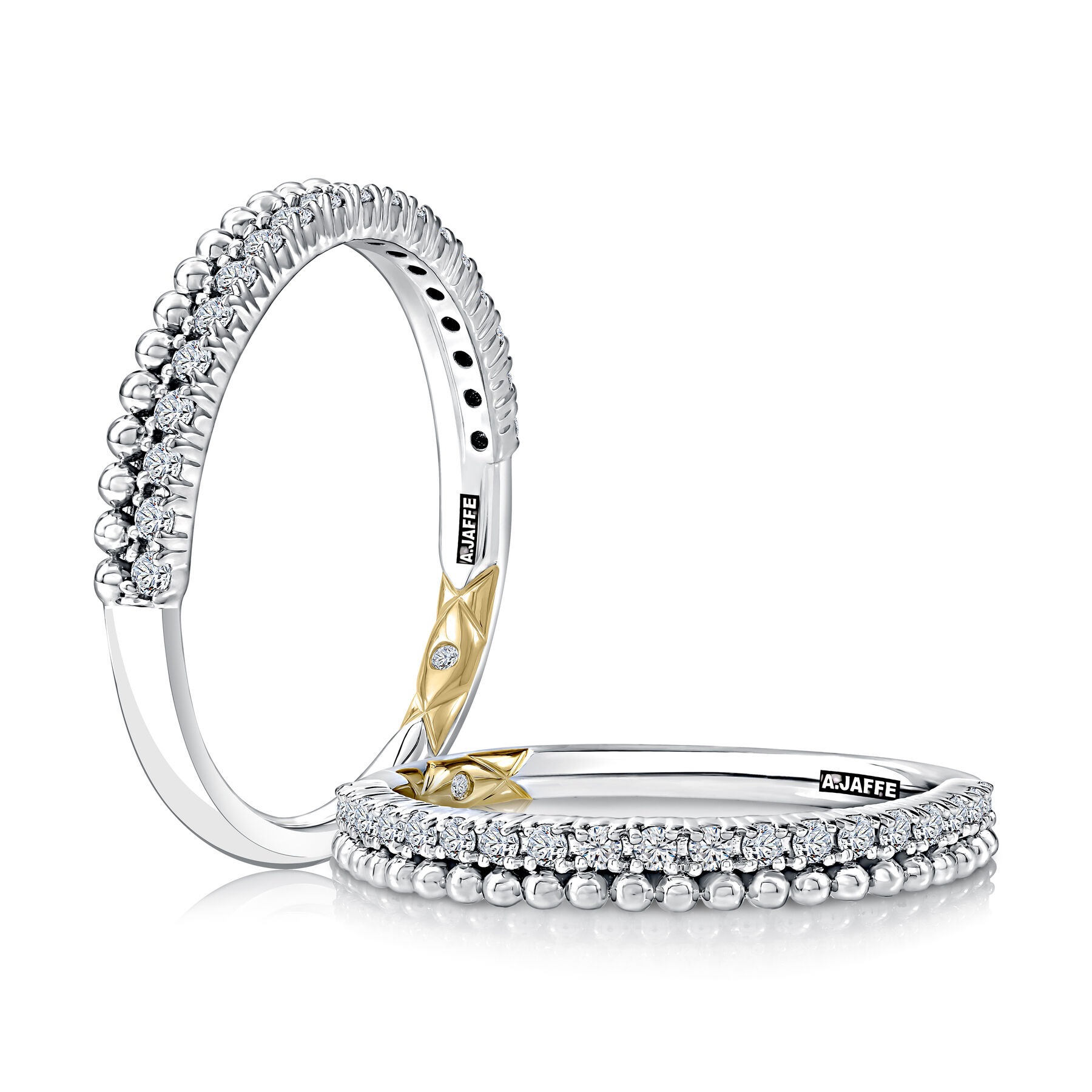 A Jaffe Beaded Diamond Wedding Band (0.19 Ct. Tw.)