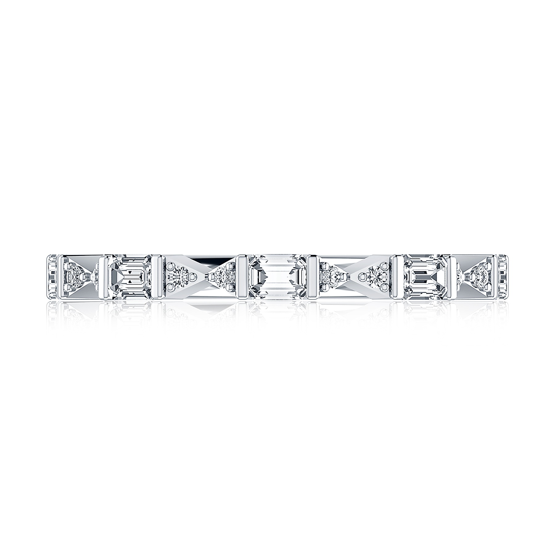 A Jaffe Alternating Shape Diamond Wedding Band (0.53 Ct. Tw.)