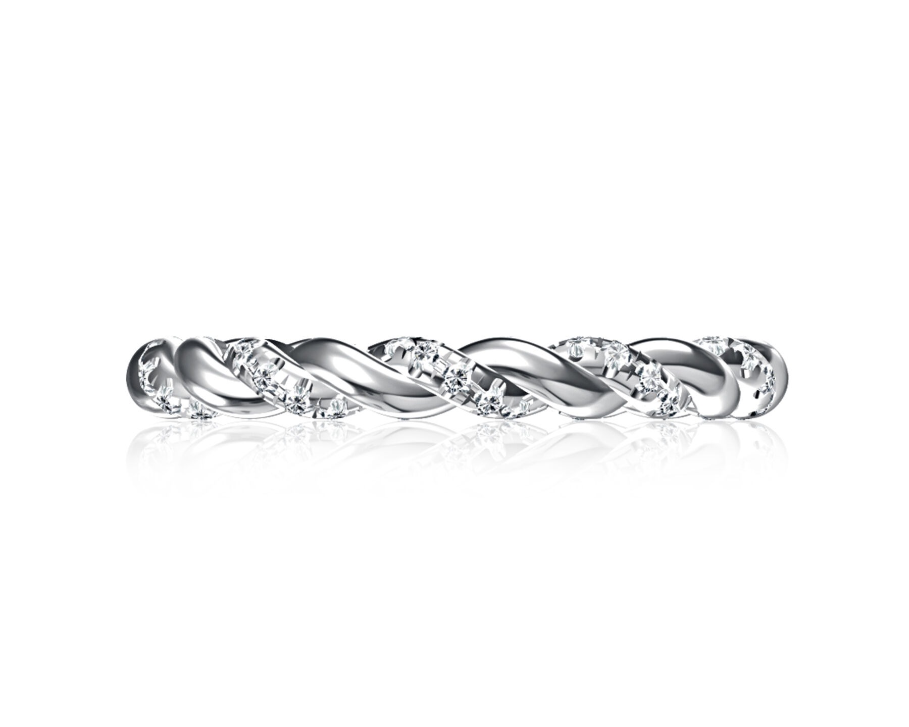 A Jaffe Diamond Twist Wedding Band (0.30 Ct. Tw.)