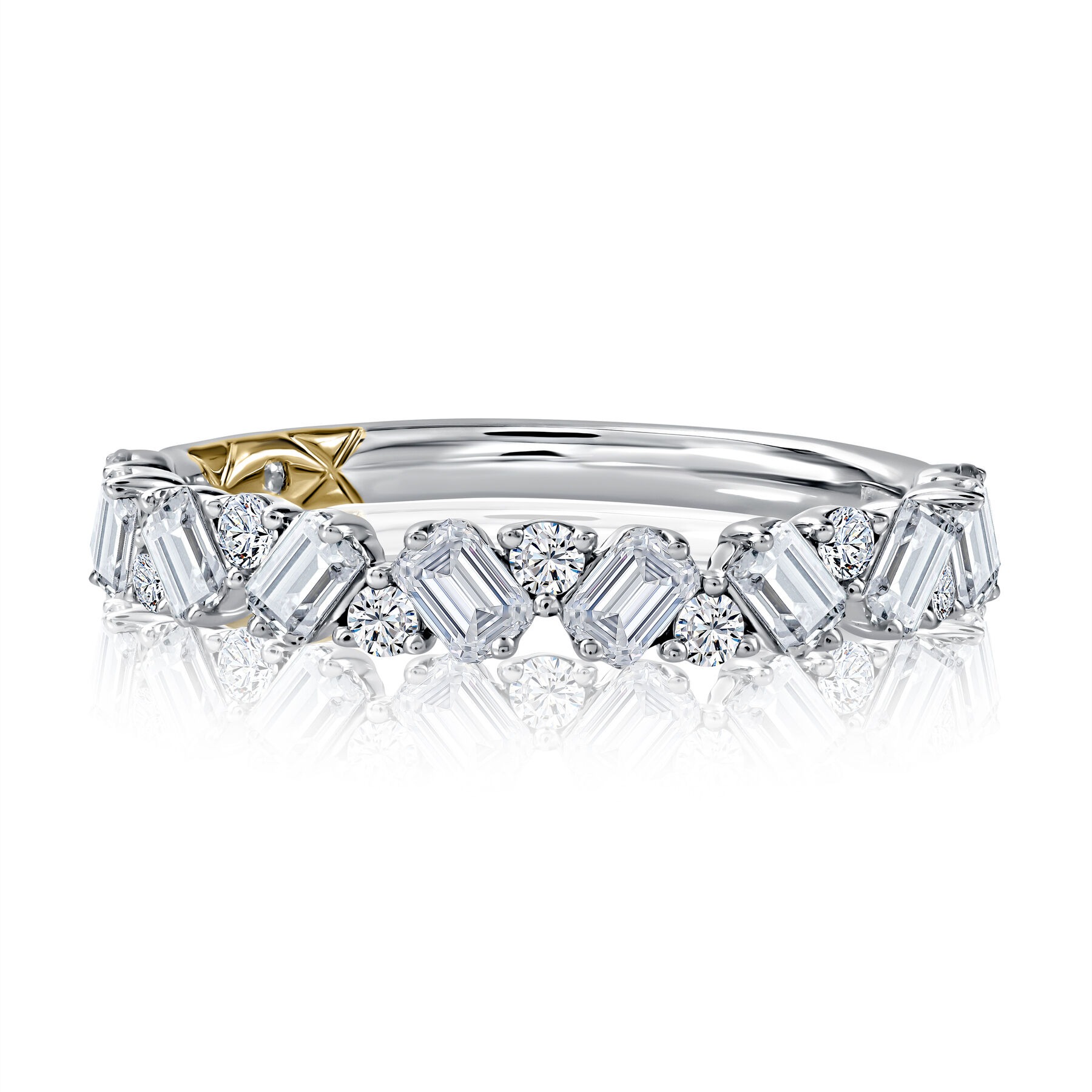 A Jaffe Scatter Diamond Wedding Band (0.84 Ct. Tw.)