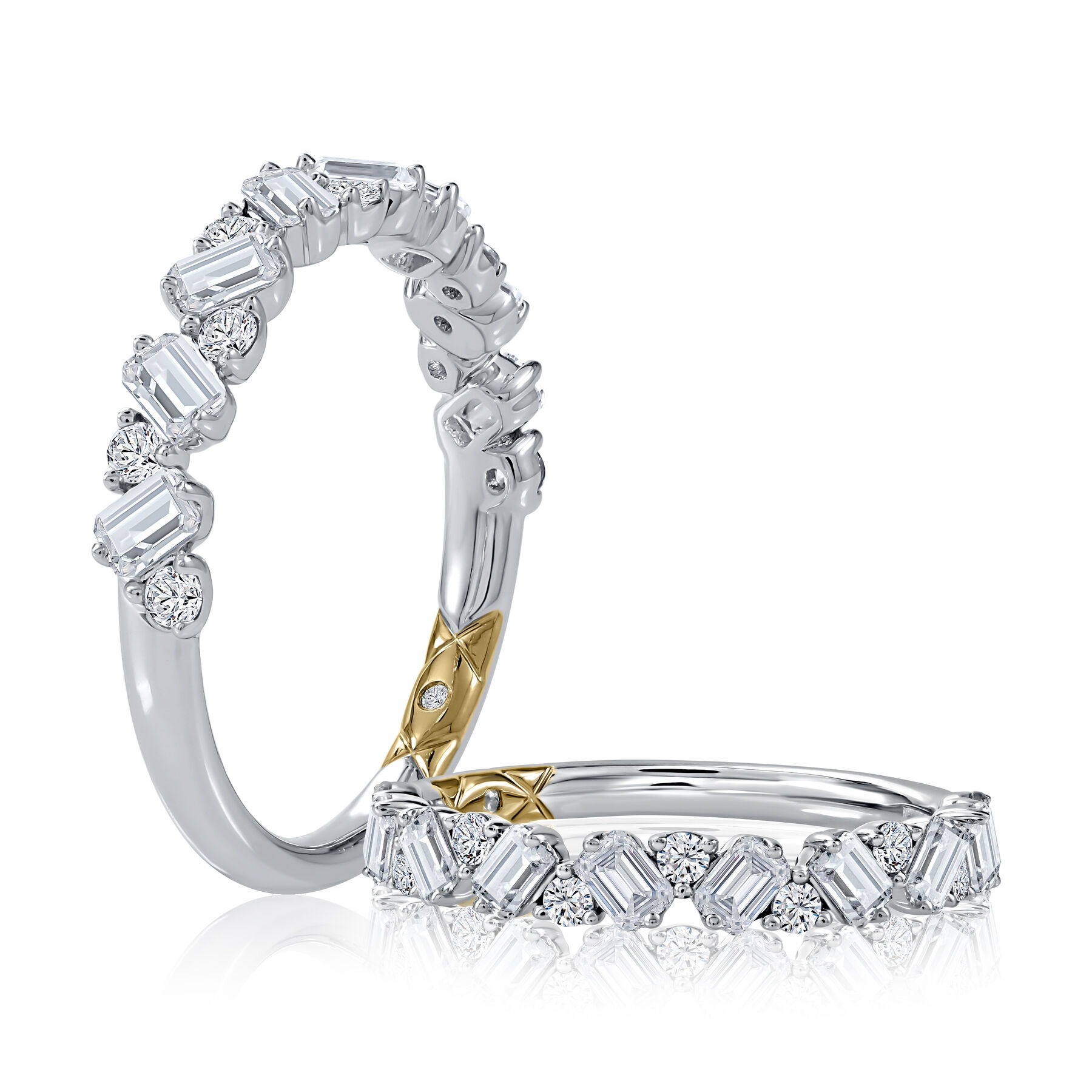 A Jaffe Scatter Diamond Wedding Band (0.84 Ct. Tw.)