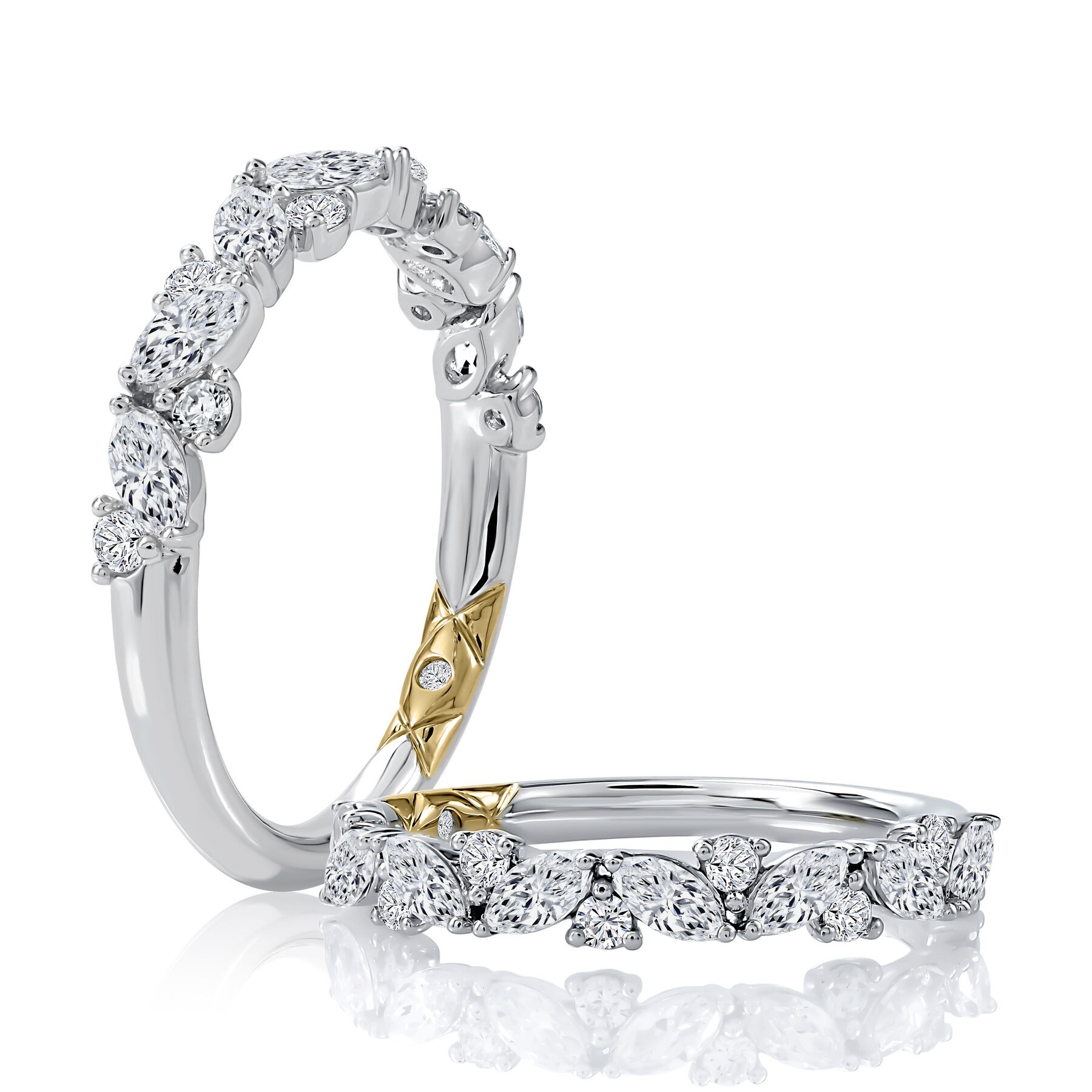 A Jaffe Scatter Diamond Wedding Band (0.74 Ct. Tw.)