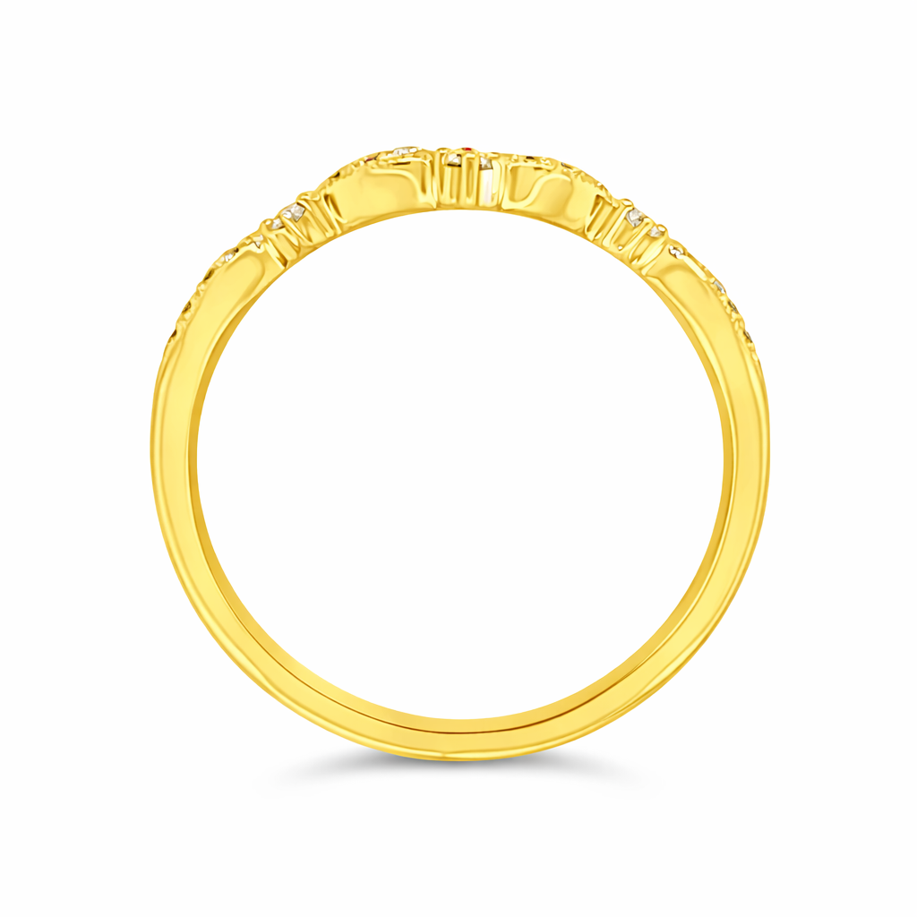 Vow by Martin Binder Diamond Contour Wedding Band (0.12 ct. tw.)