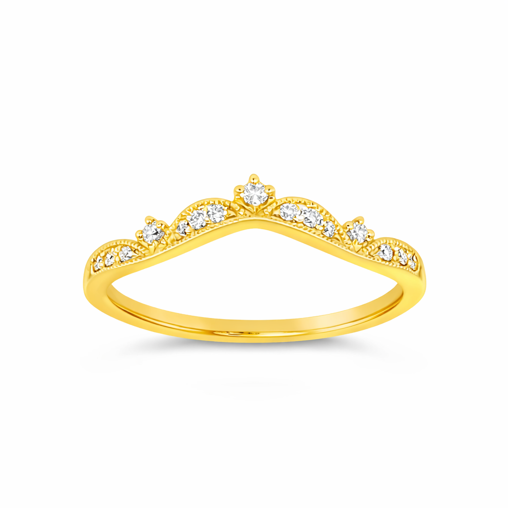 Vow by Martin Binder Diamond Contour Wedding Band (0.12 ct. tw.)
