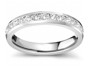 Crown Ring Diamond Channel Wedding Band (0.72 ct. tw.)