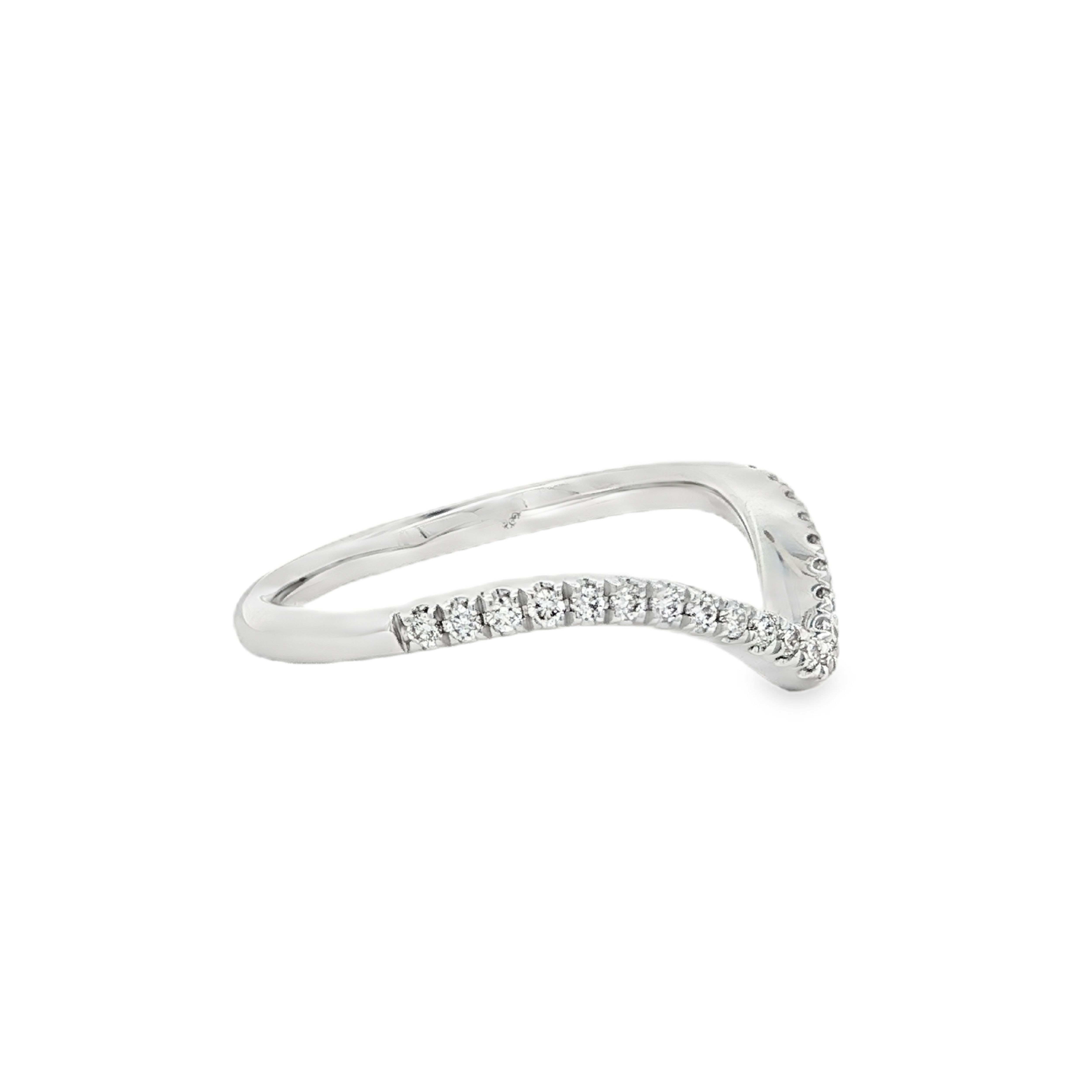 Vow by Martin Binder LAB-GROWN Diamond Chevron Wedding Band (0.18 ct. tw.)