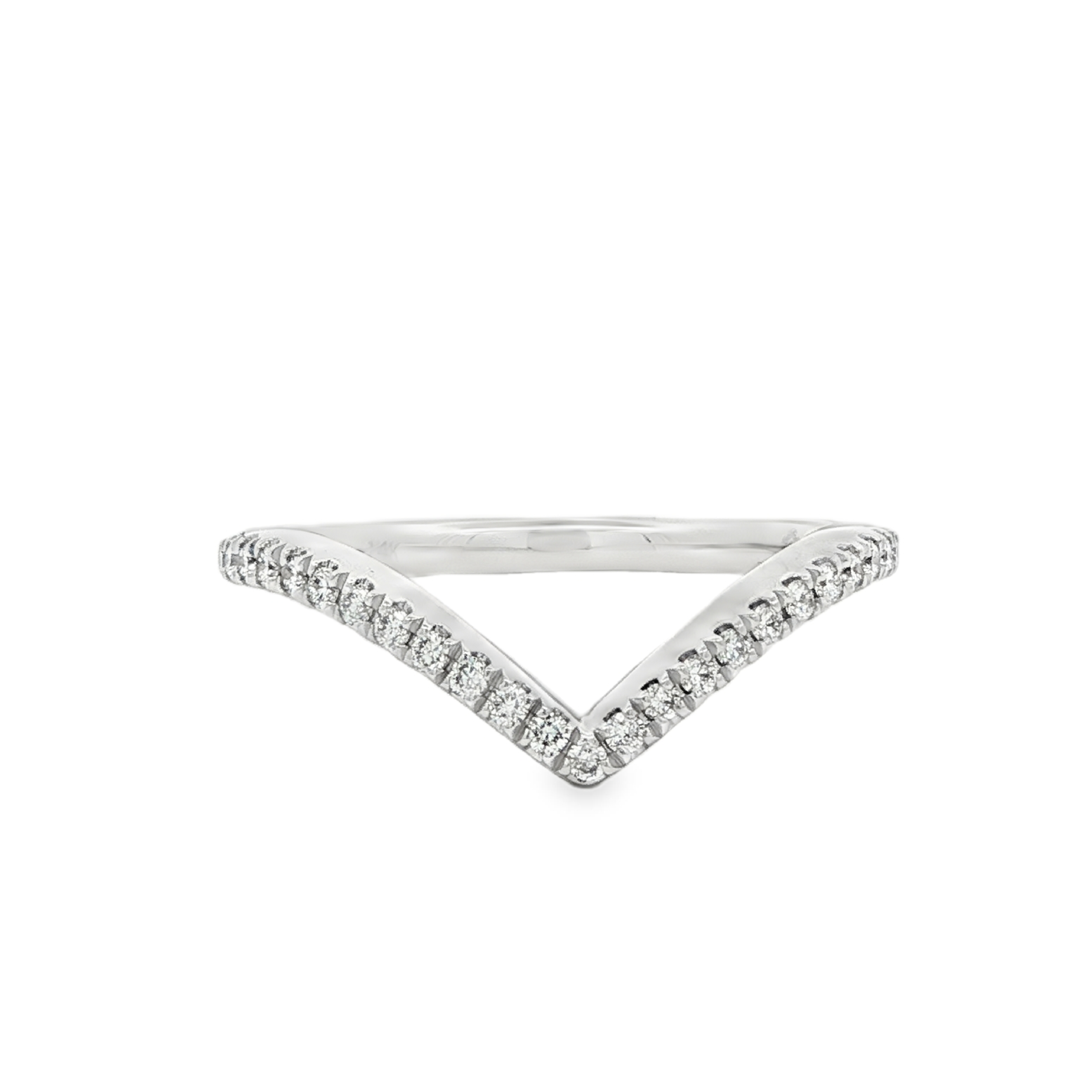 Vow by Martin Binder LAB-GROWN Diamond Chevron Wedding Band (0.18 ct. tw.)