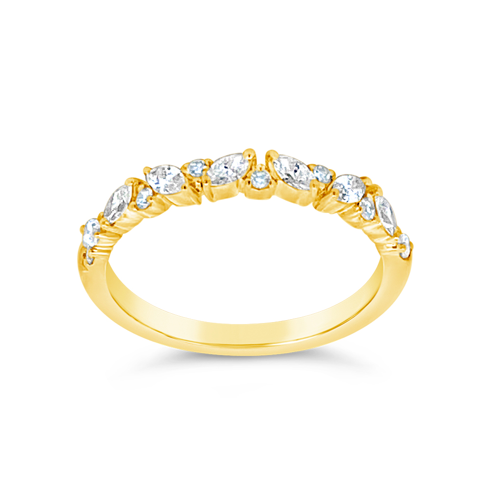 Clara by Martin Binder Mixed Shape Diamond Stacking Ring (0.39 ct. tw.)