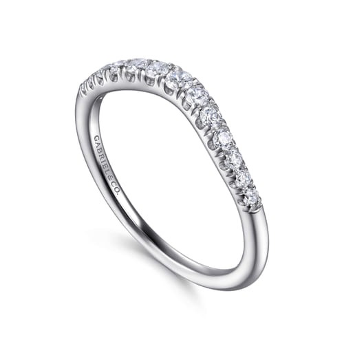Gabriel & Co. Devoted Annecy Classic Curved Diamond Wedding Band (0.24 ct. tw.)