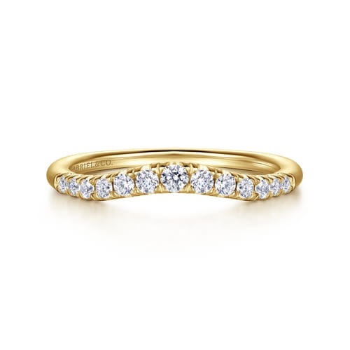 Gabriel & Co. Devoted Annecy Classic Curved Diamond Wedding Band (0.24 ct. tw.)